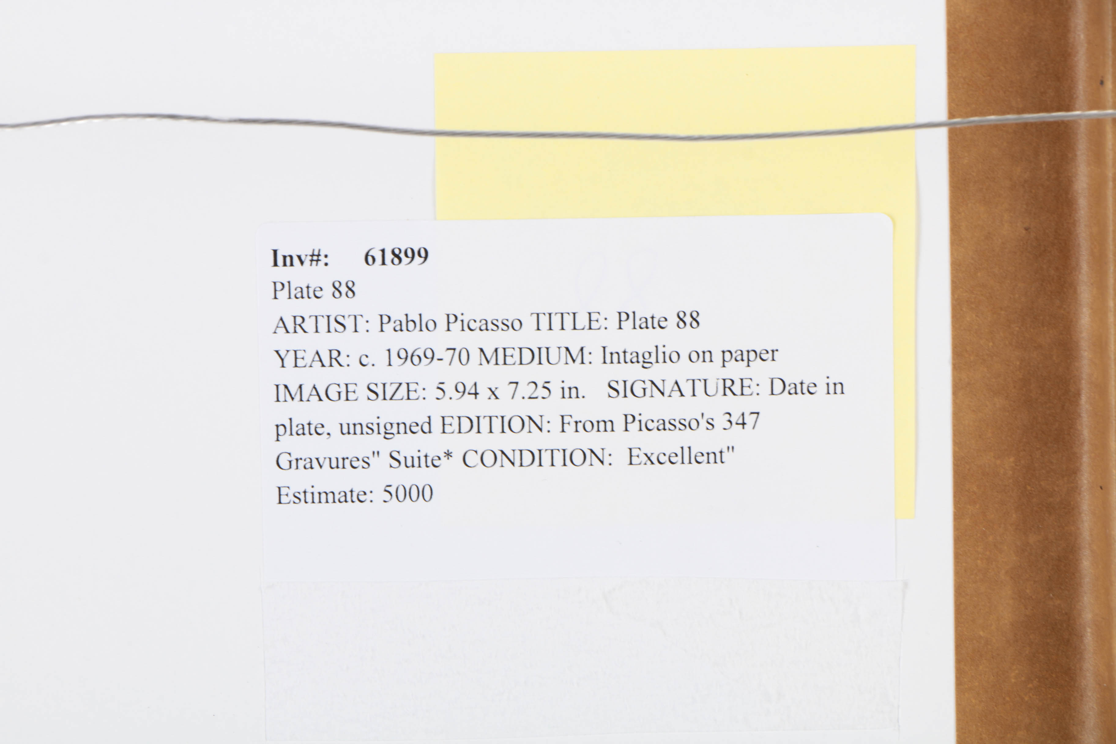 After Pablo Picasso Halftone Print on Paper