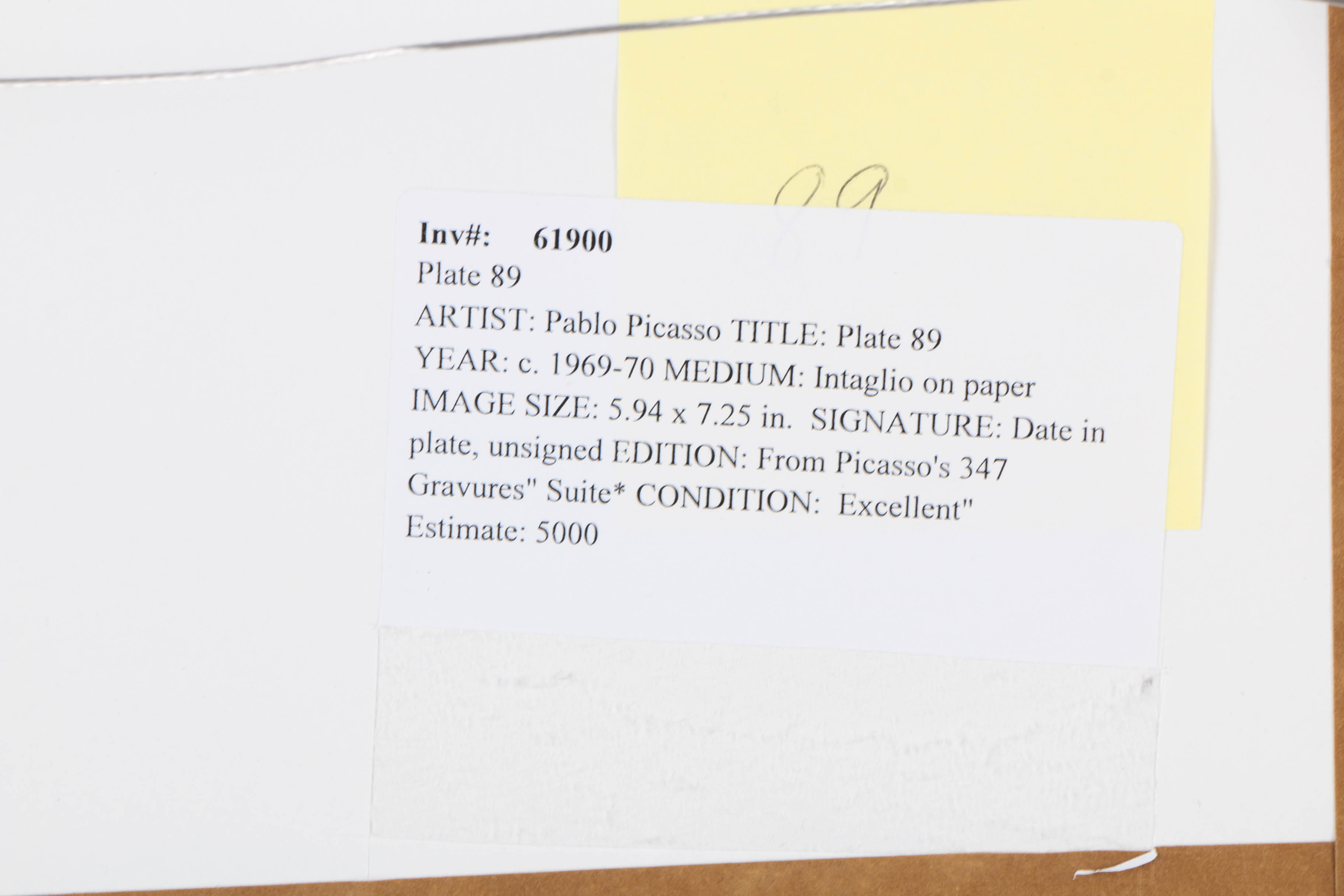 After Pablo Picasso Halftone Print on Paper