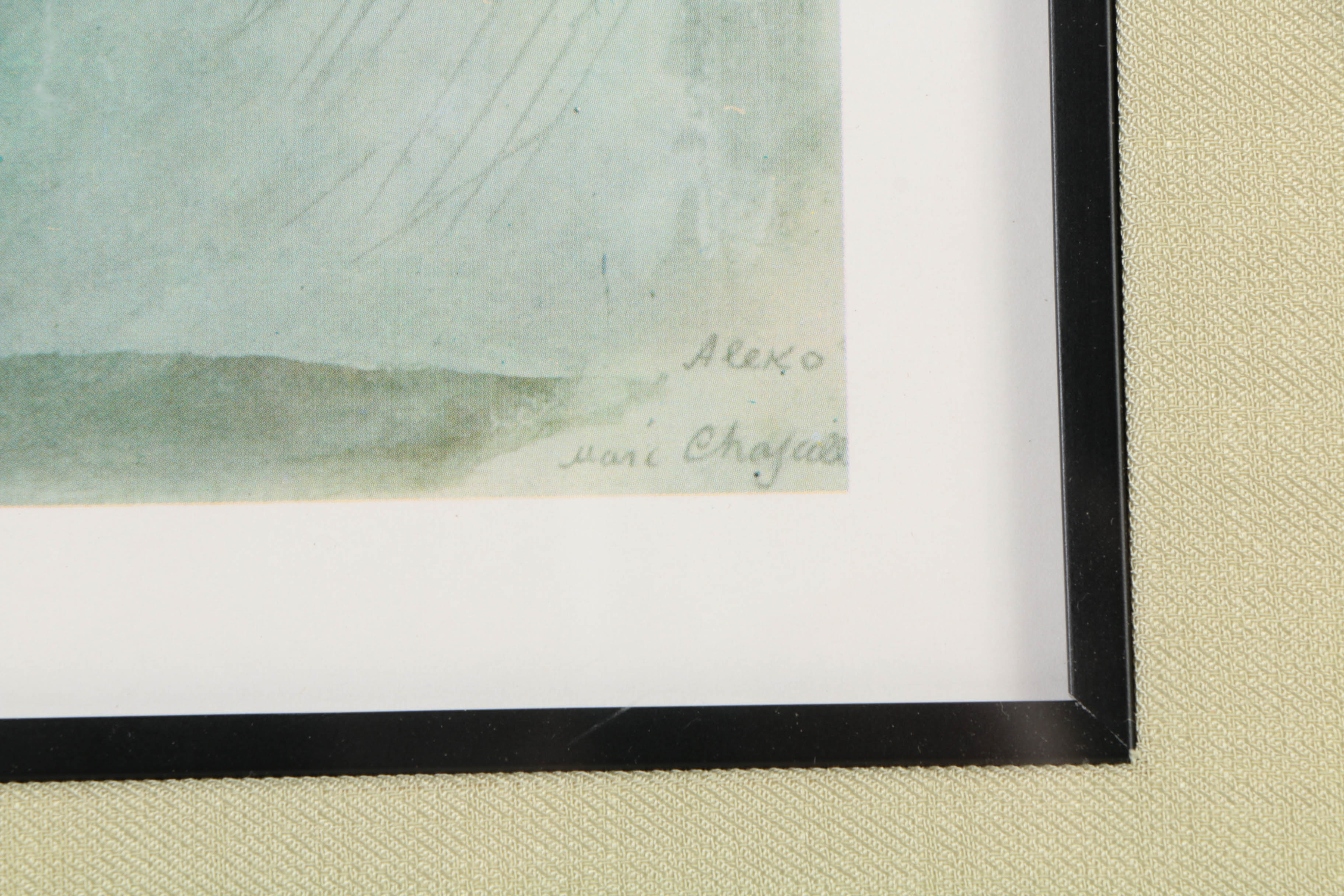 After Marc Chagall Offset Lithograph on Paper "Aleko"