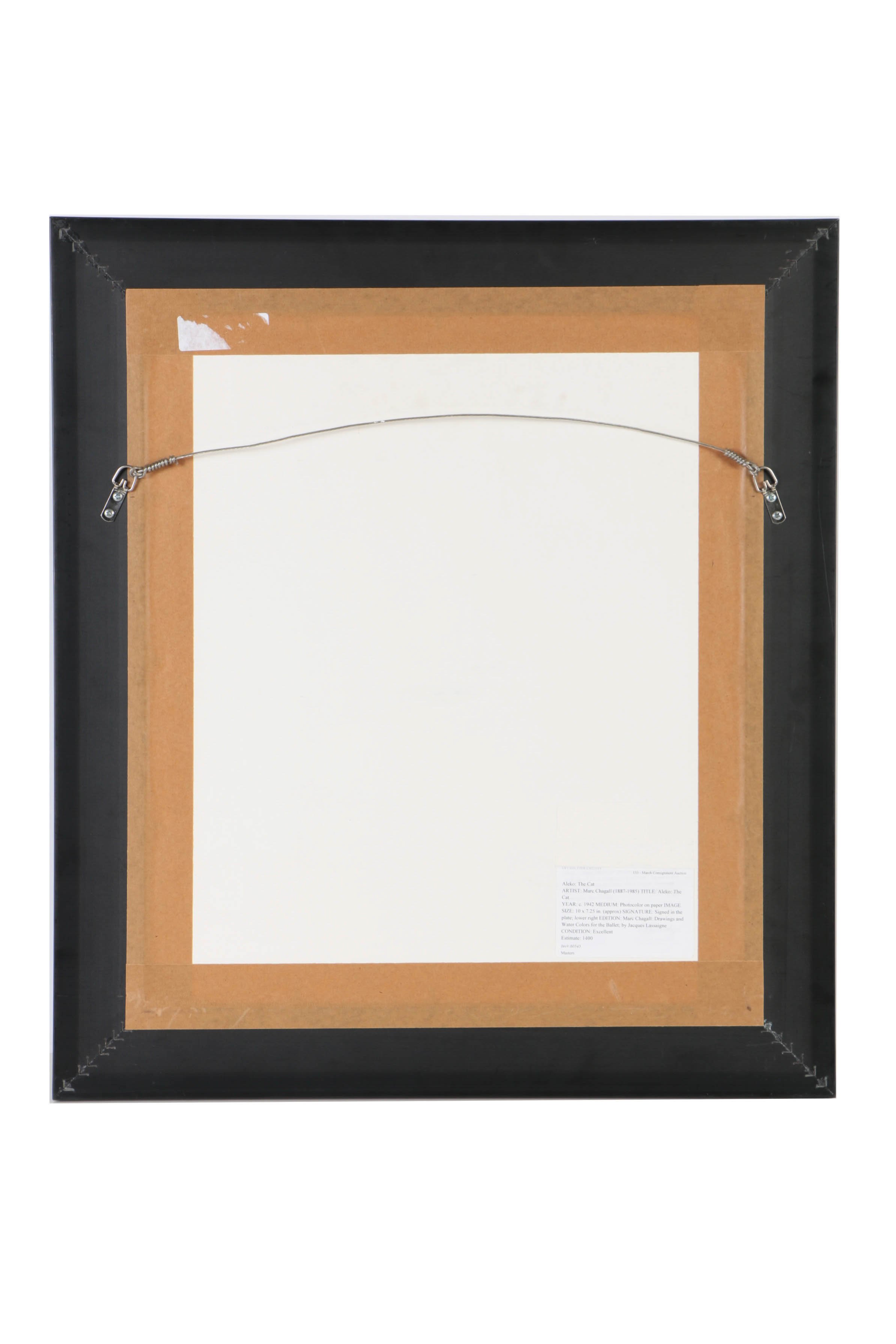 After Marc Chagall Offset Lithograph on Paper "Aleko"