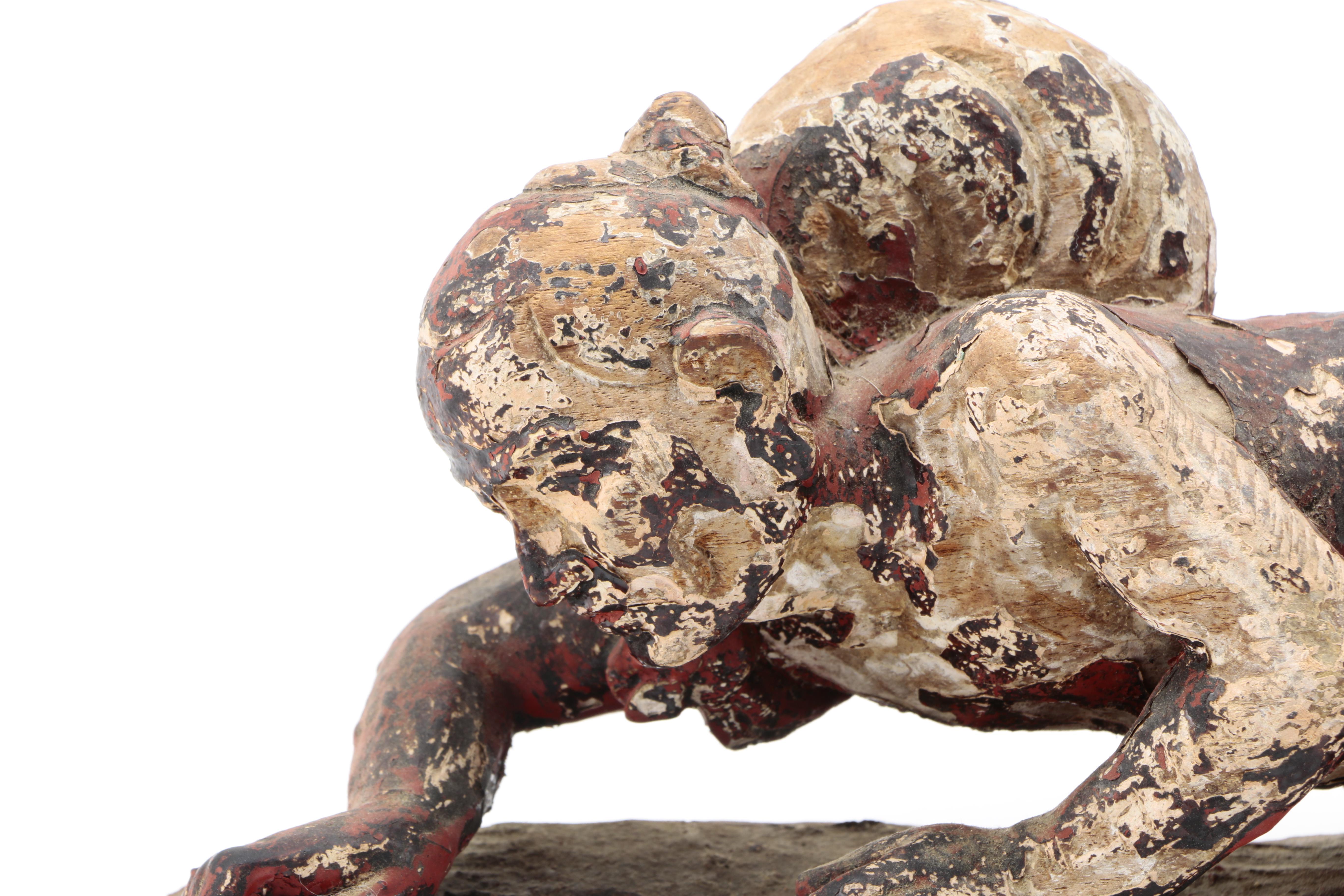 Asian Carved Wood Figures