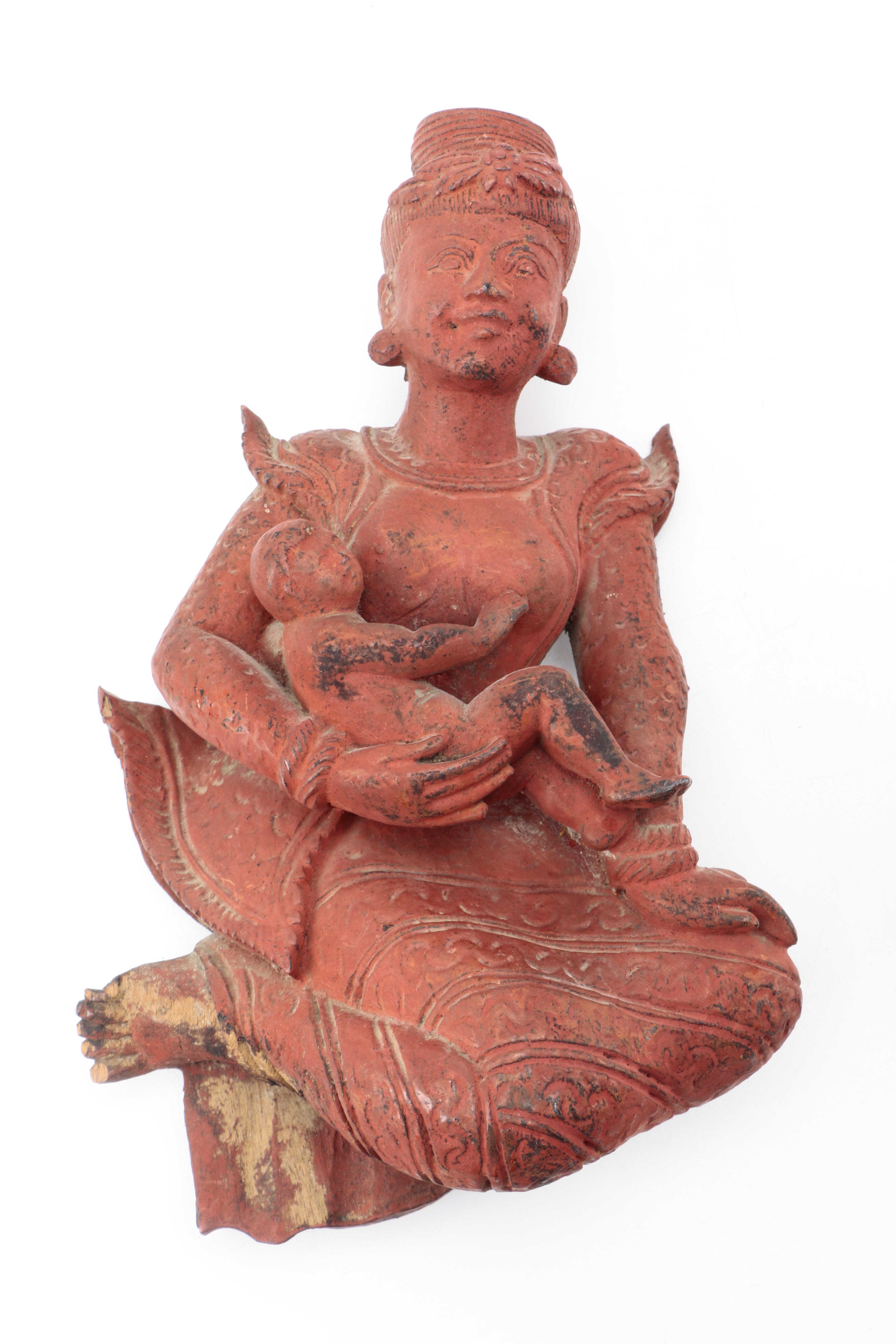 Asian Carved Wood Figures