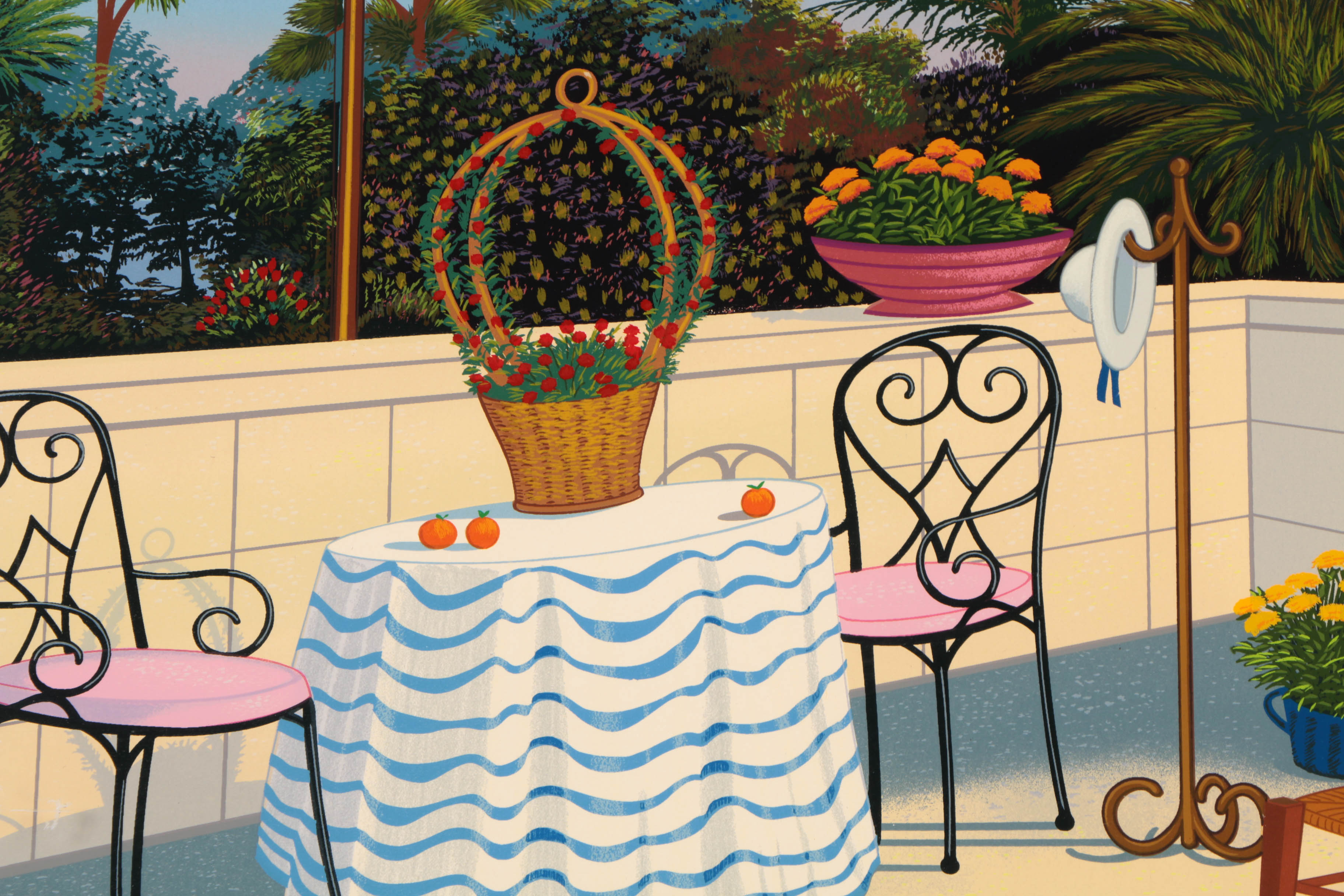 Fanch Ledan Signed Limited Edition Serigraph on Paper "Atelier de Cezanne"