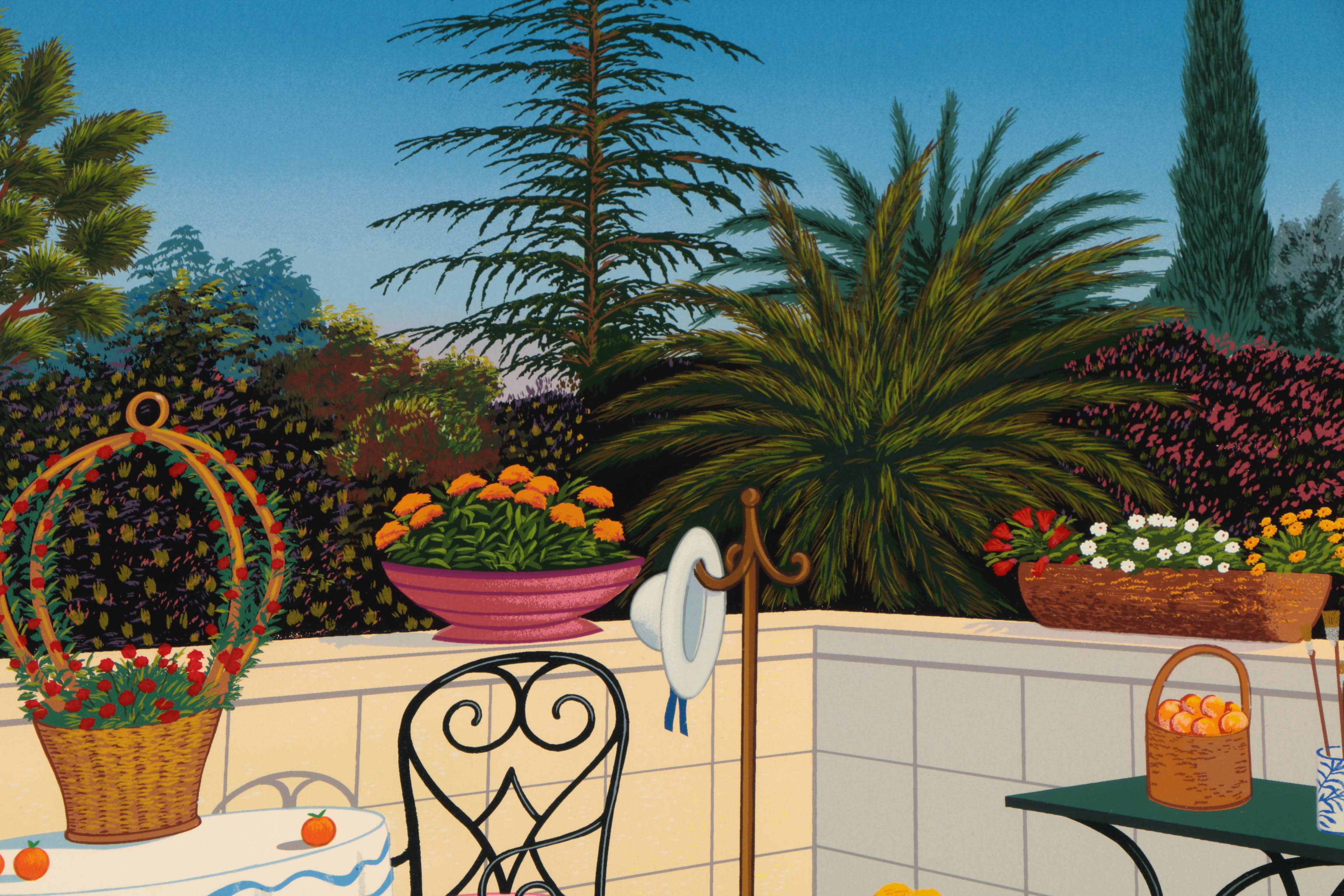 Fanch Ledan Signed Limited Edition Serigraph on Paper "Atelier de Cezanne"