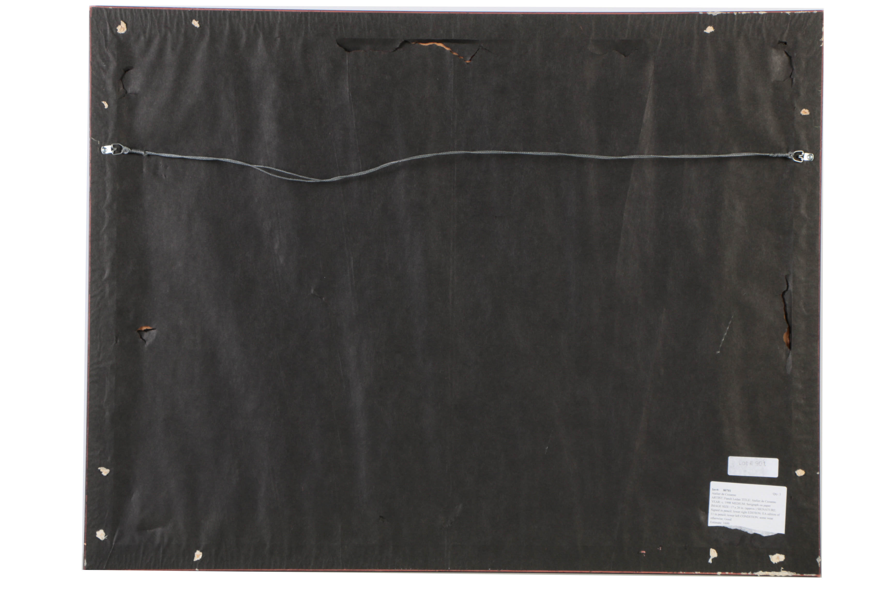 Fanch Ledan Signed Limited Edition Serigraph on Paper "Atelier de Cezanne"