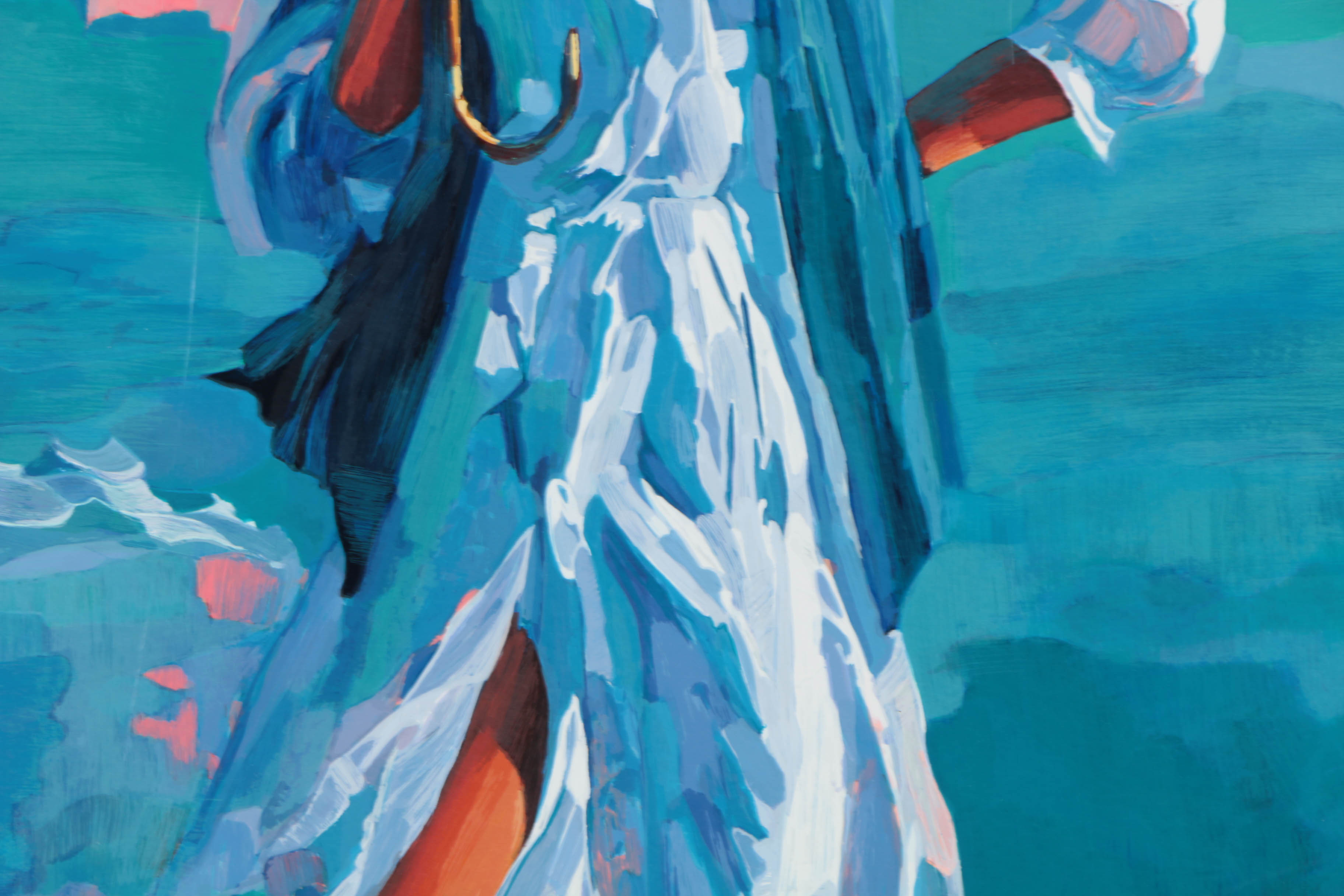 Nicola Simbari Limited Edition Serigraph on Paper "El Parasol"