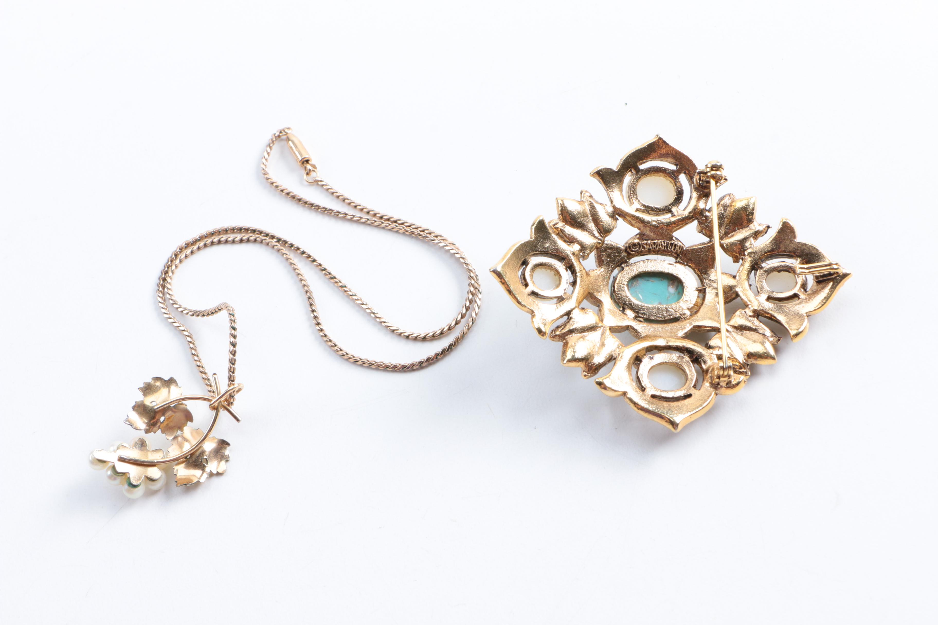 Vintage Jewelry Including Trifari and Sarah Coventry