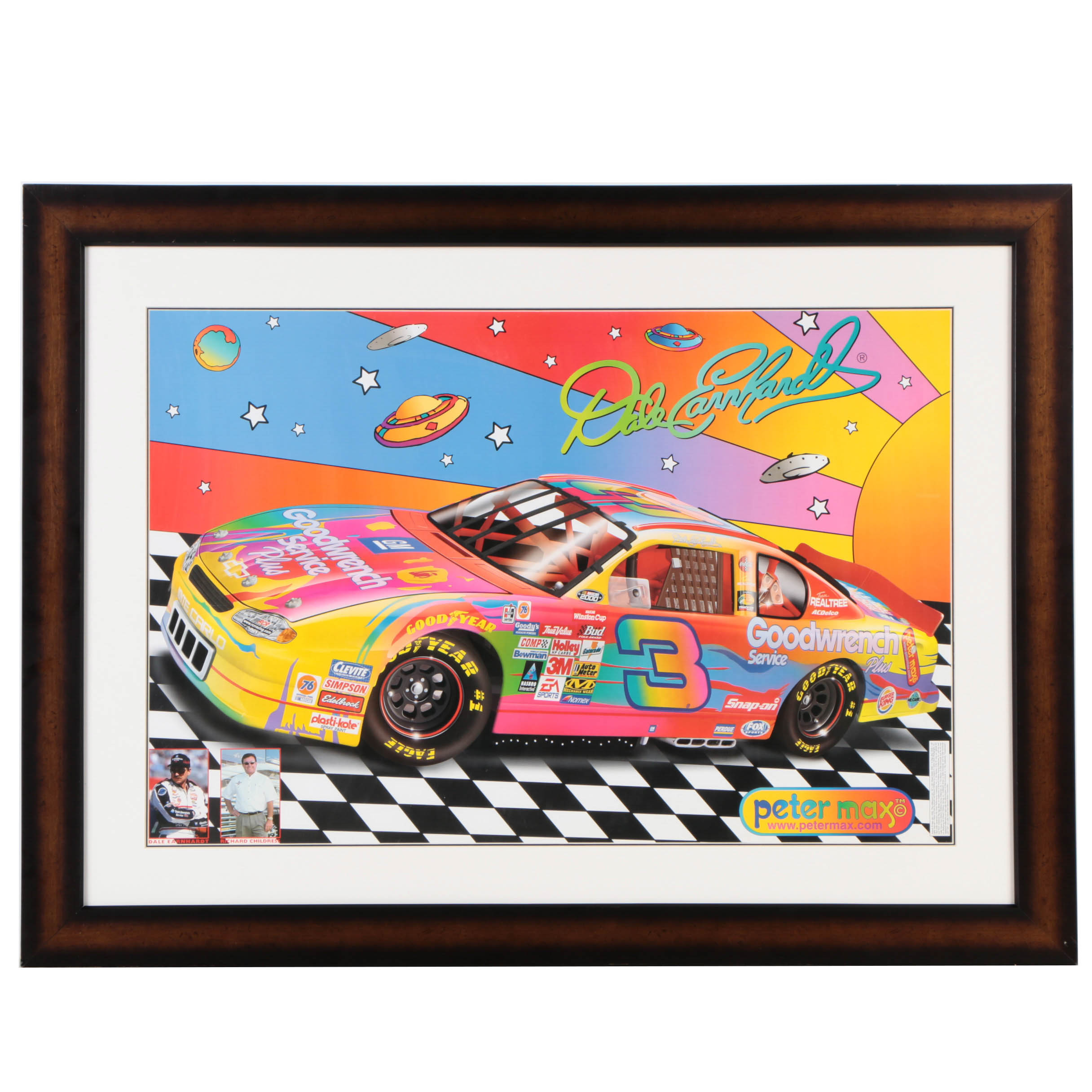 After Peter Max Offset Lithograph Poster "The Millennium Car"
