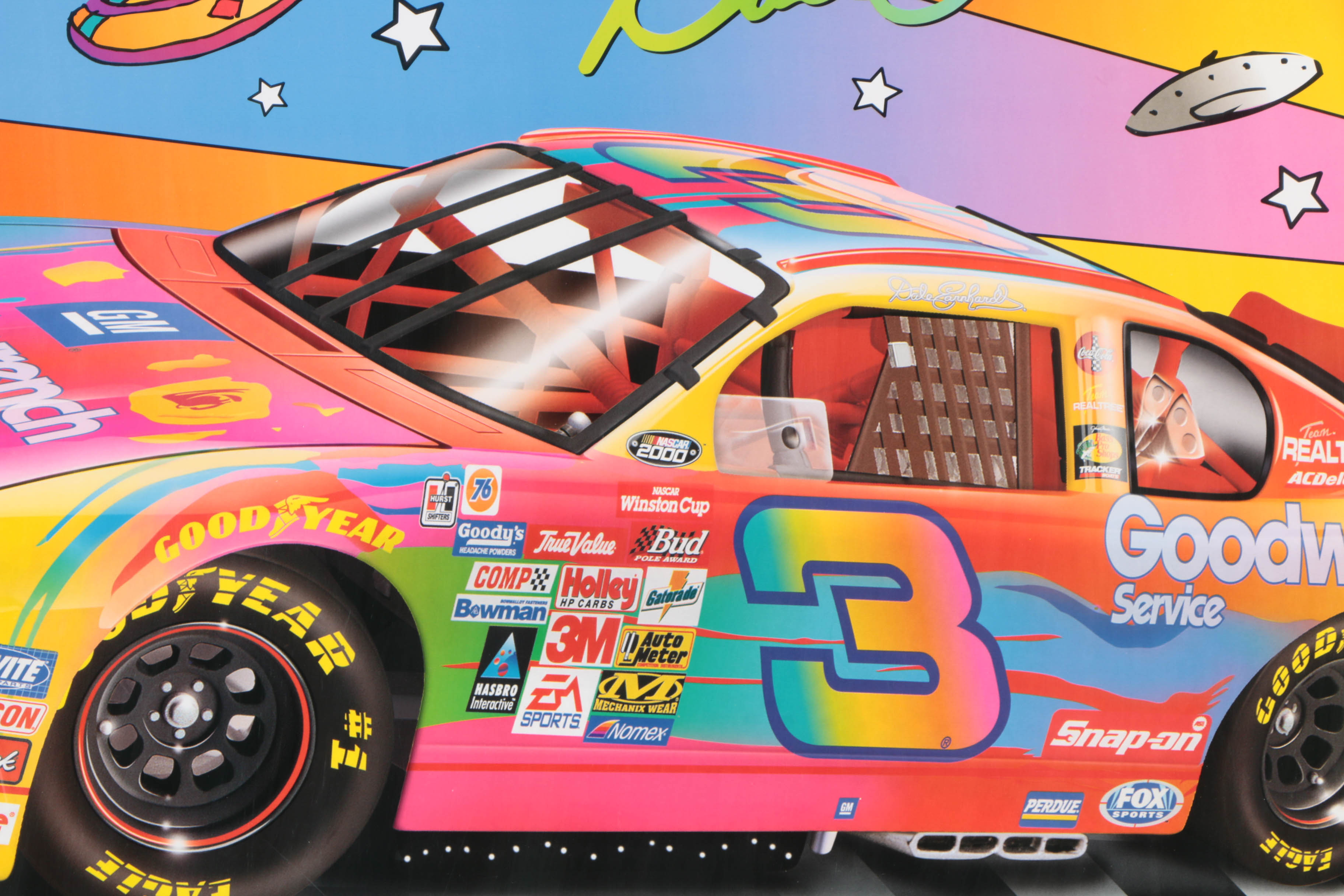 After Peter Max Offset Lithograph Poster "The Millennium Car"