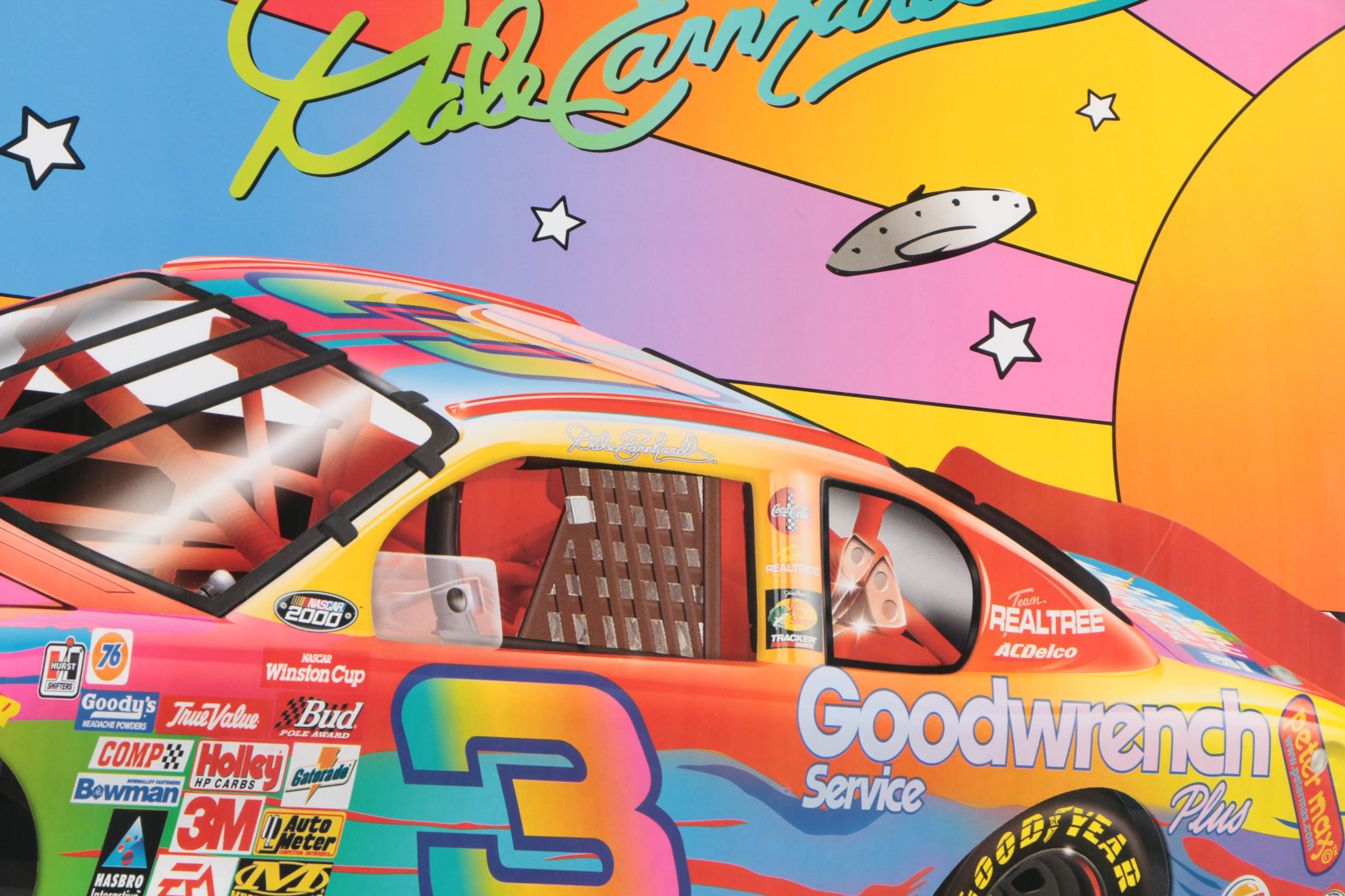 After Peter Max Offset Lithograph Poster "The Millennium Car"