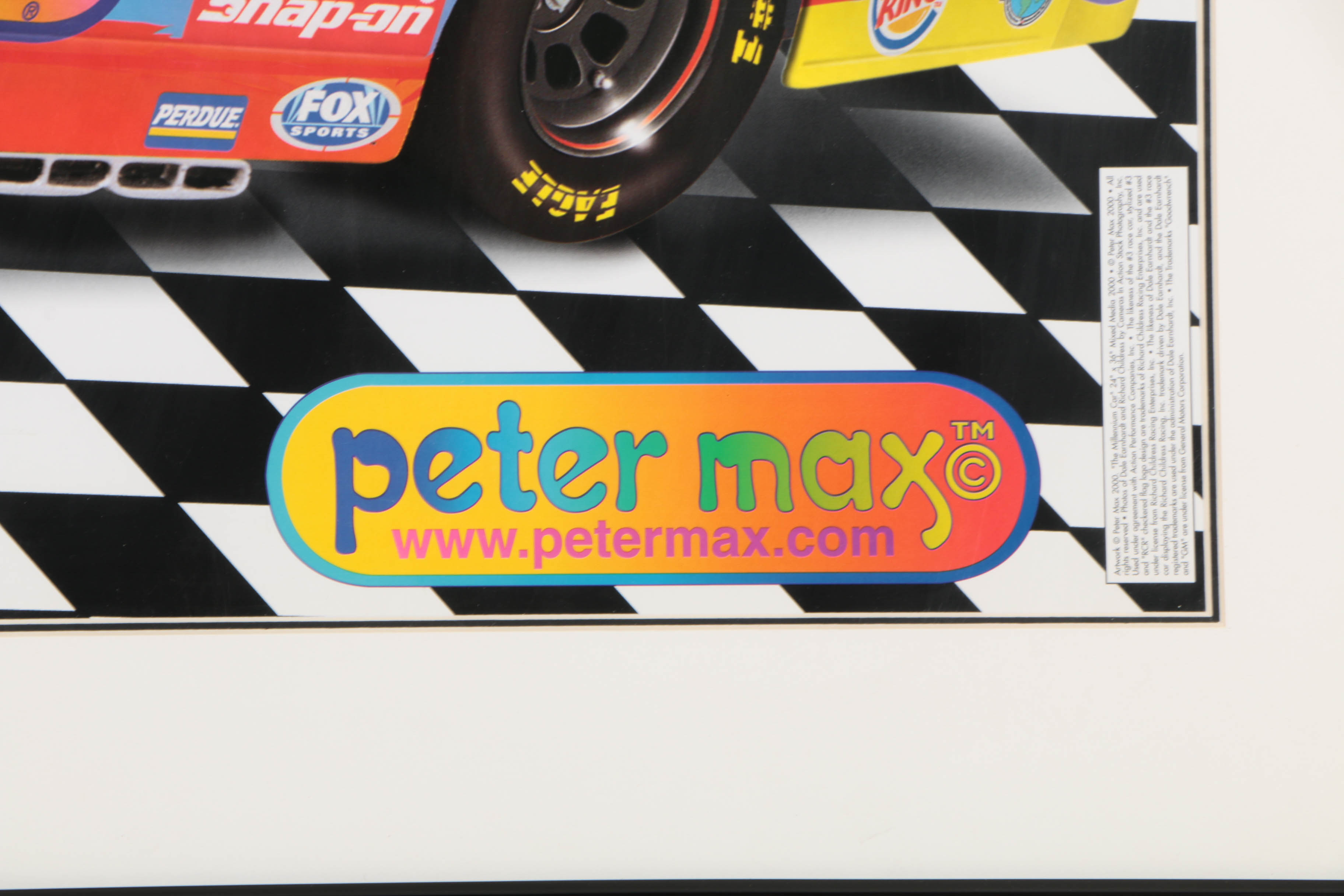 After Peter Max Offset Lithograph Poster "The Millennium Car"