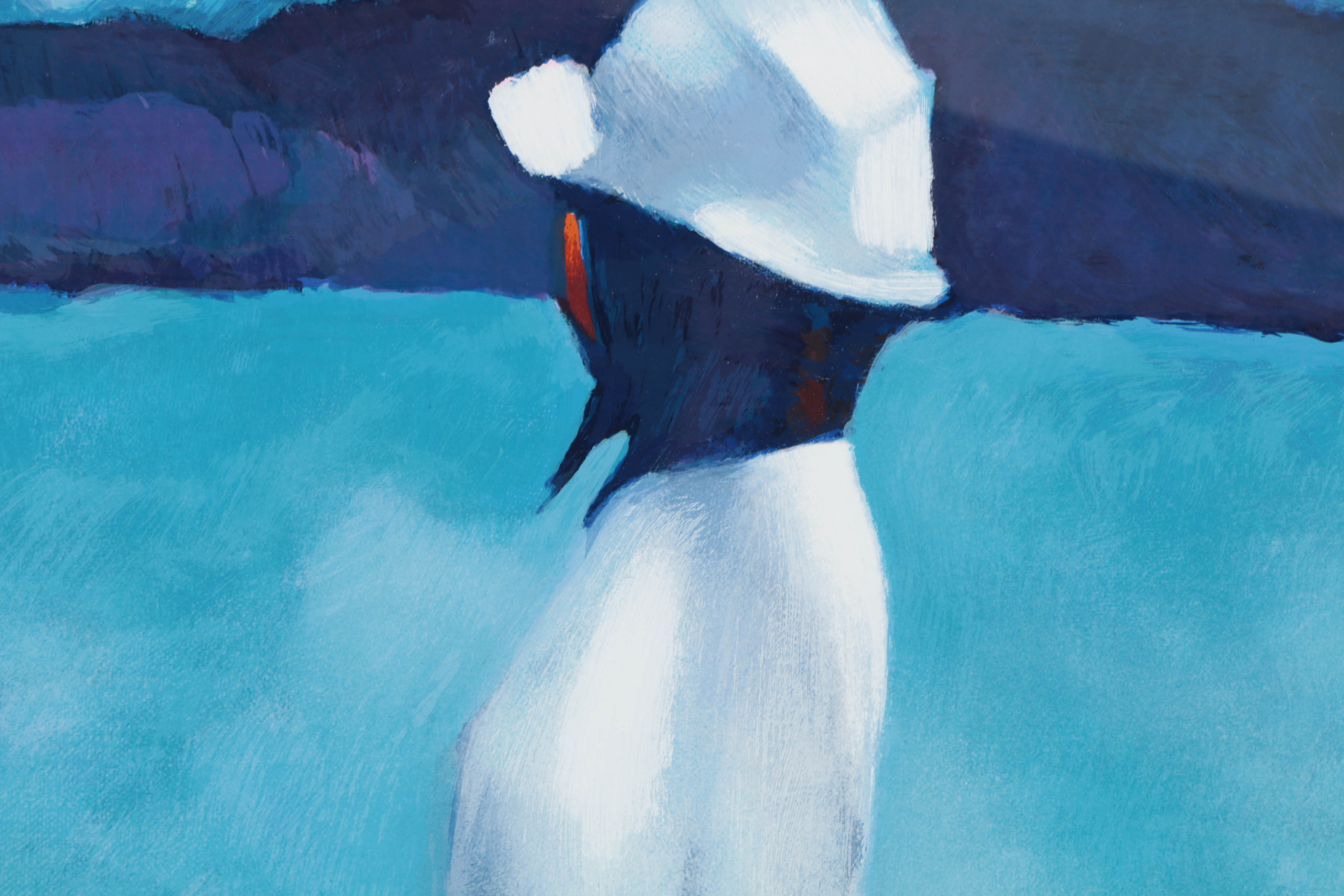 Nicola Simbari Artist's Proof Serigraph on Paper "White Dress"