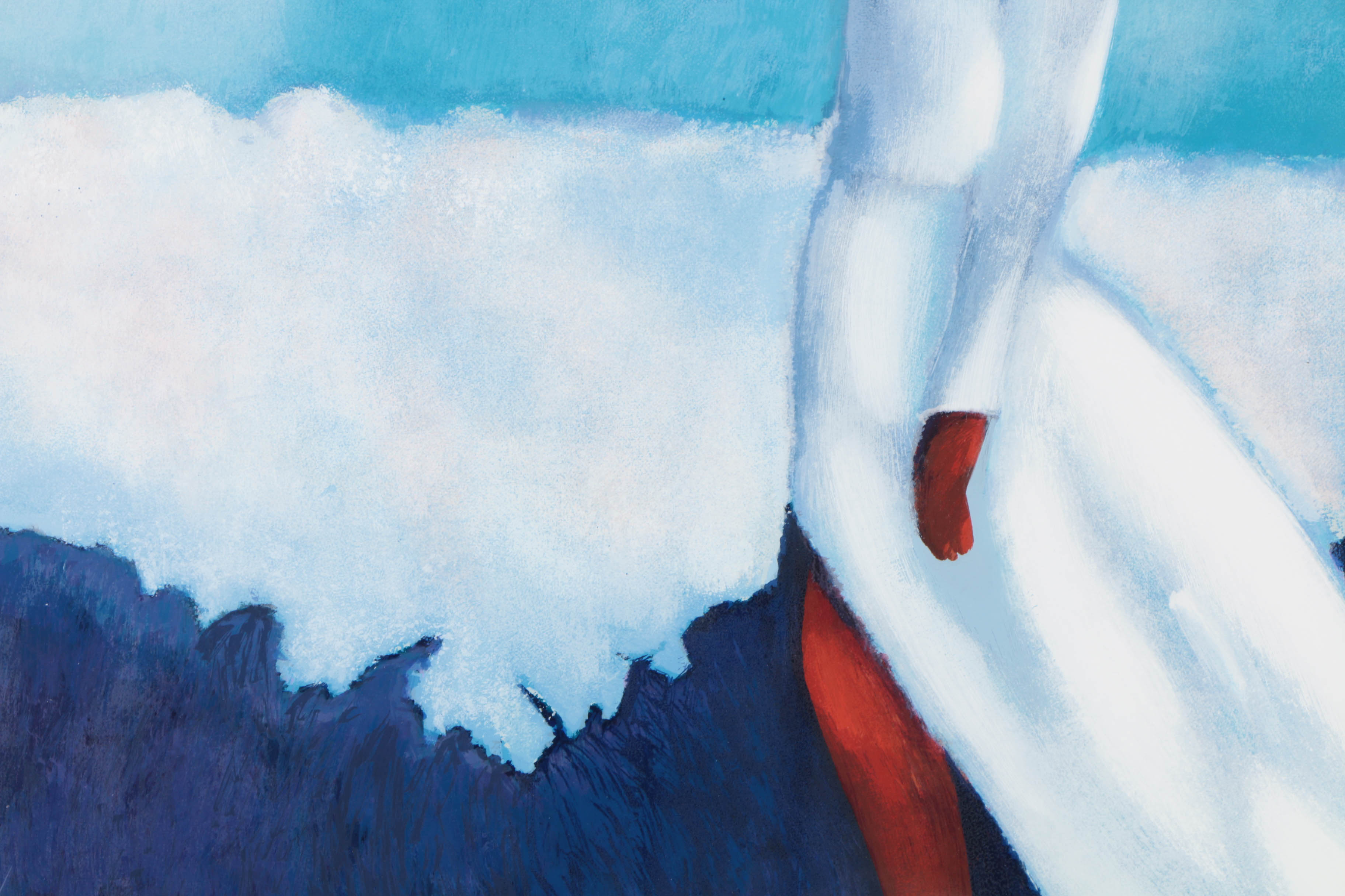 Nicola Simbari Artist's Proof Serigraph on Paper "White Dress"