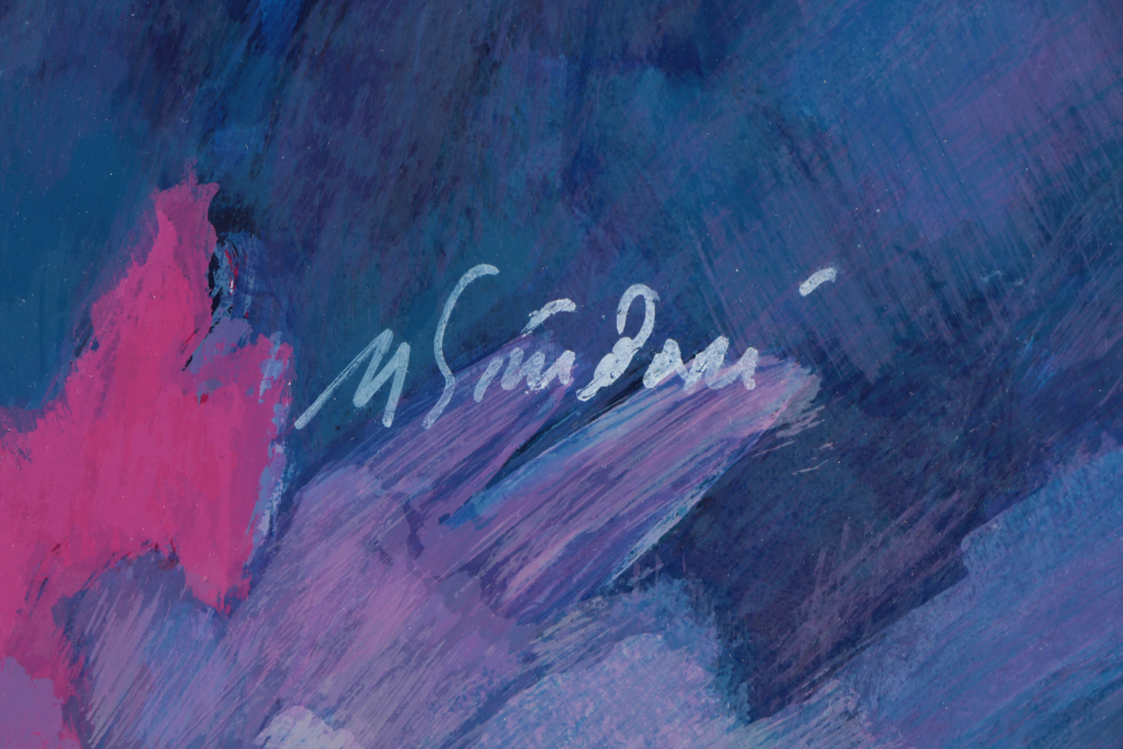 Nicola Simbari Artist's Proof Serigraph on Paper "White Dress"