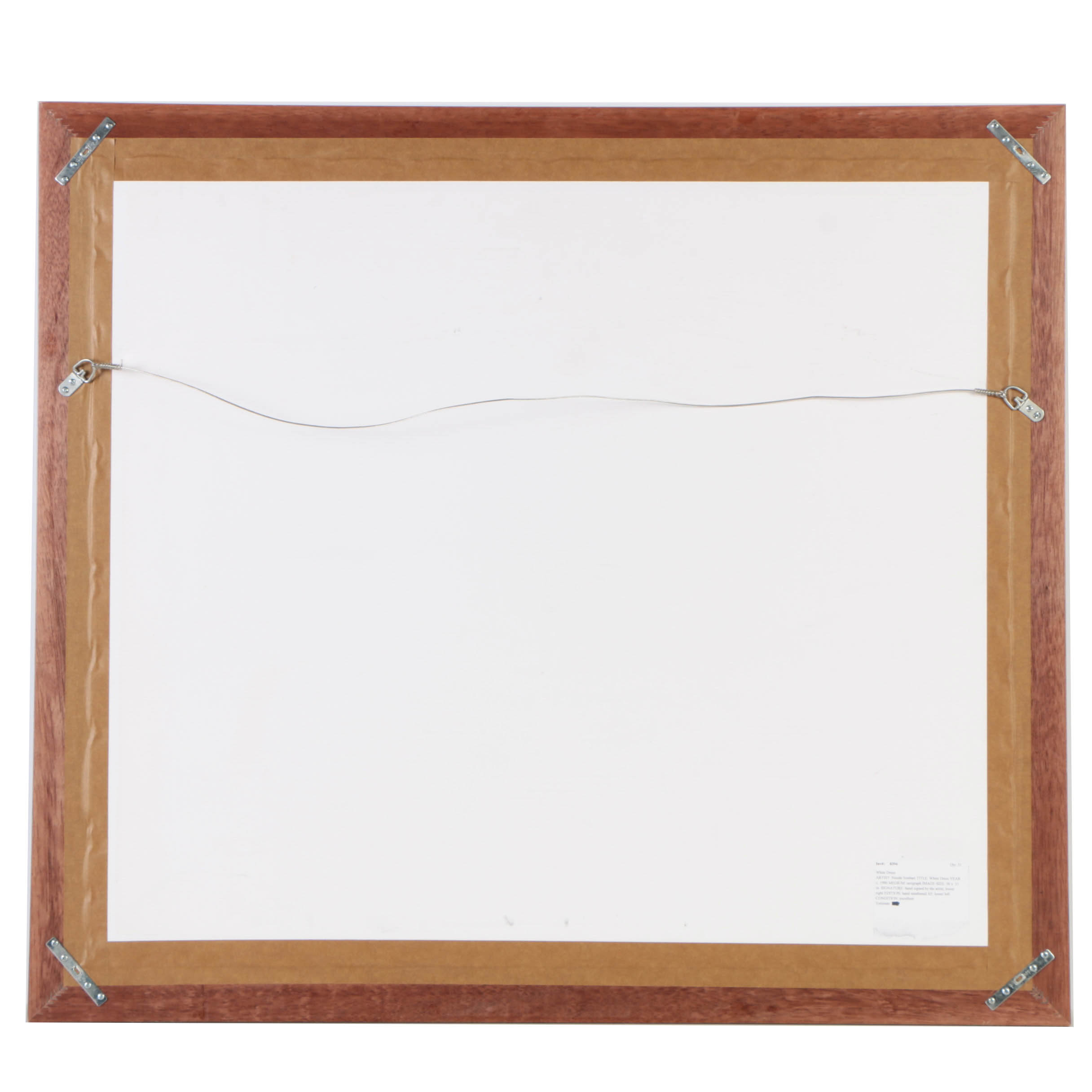 Nicola Simbari Artist's Proof Serigraph on Paper "White Dress"