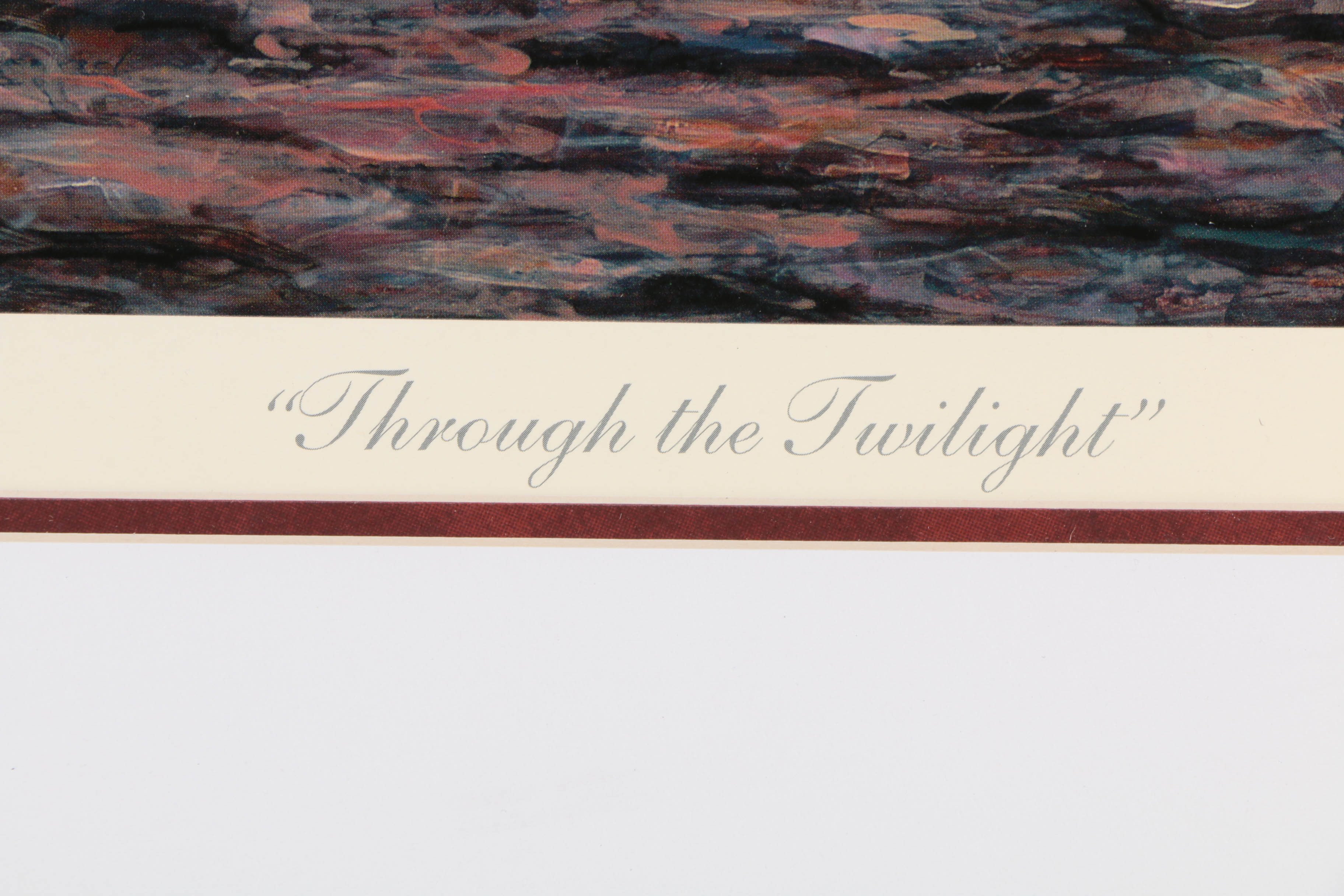 Tripp Harrison Signed Limited Edition Offset Lithograph on Paper "The Twilight"