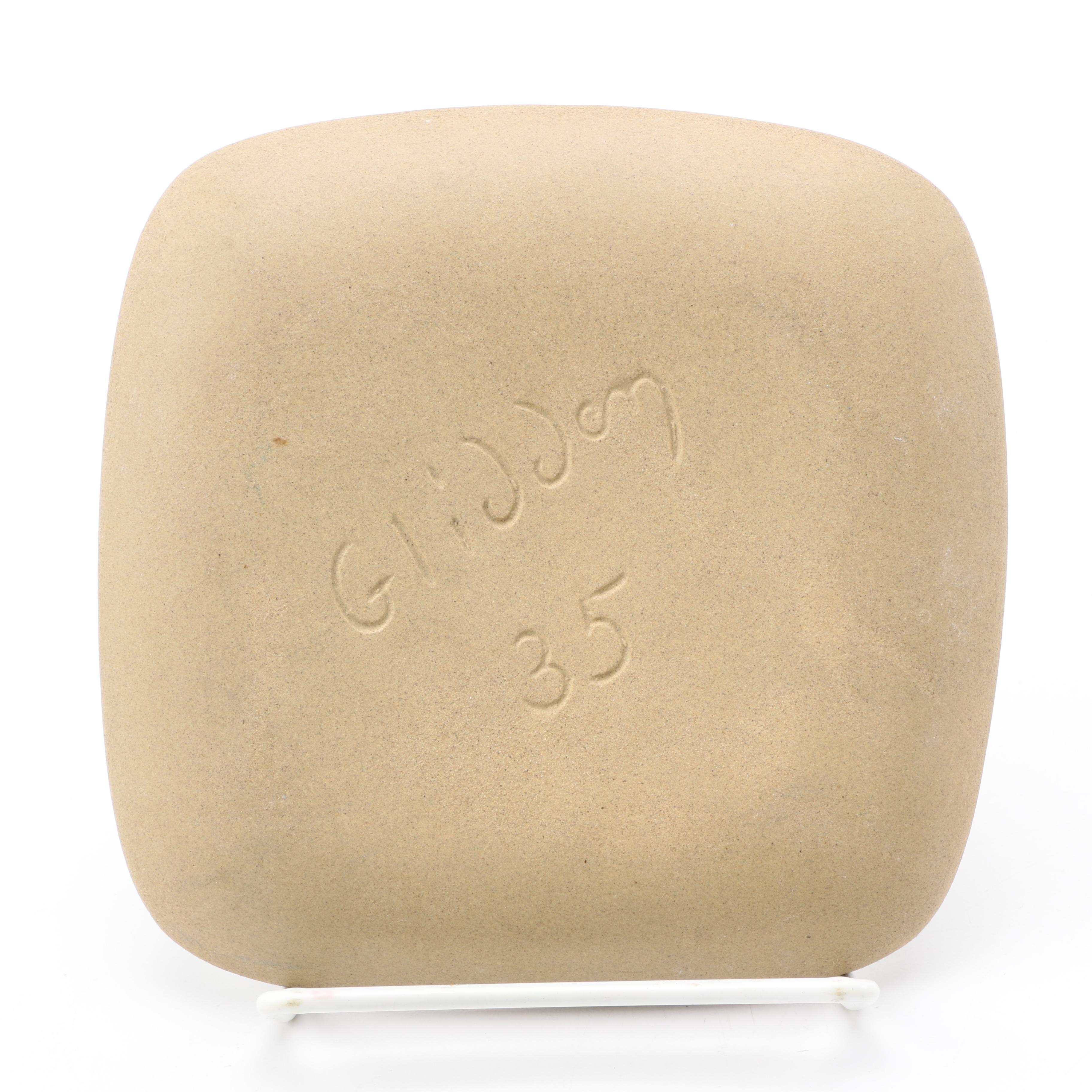 Vintage Glidden Pottery "Circus" and "Fancy Poodle" Plates