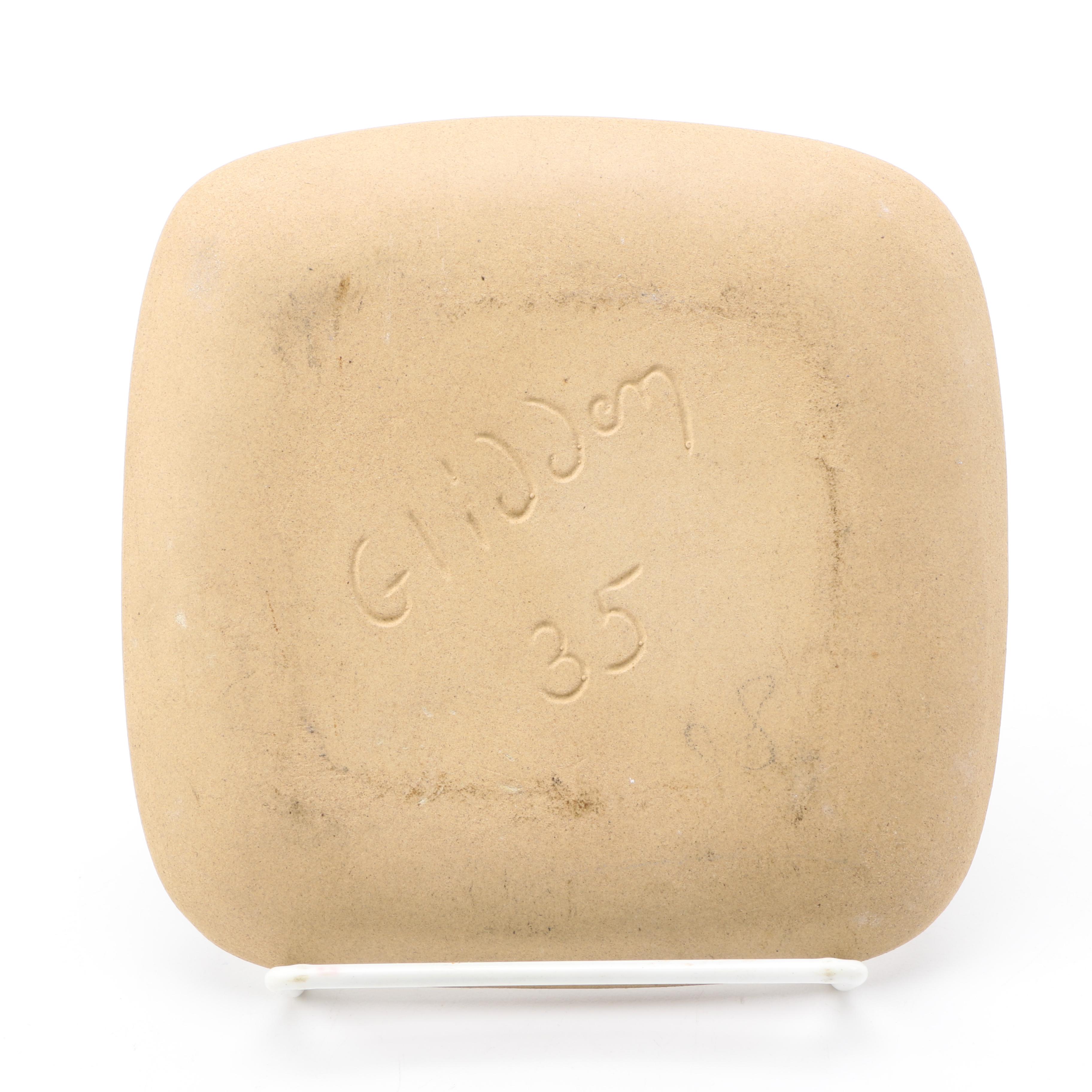 Vintage Glidden Pottery "Circus" and "Fancy Poodle" Plates