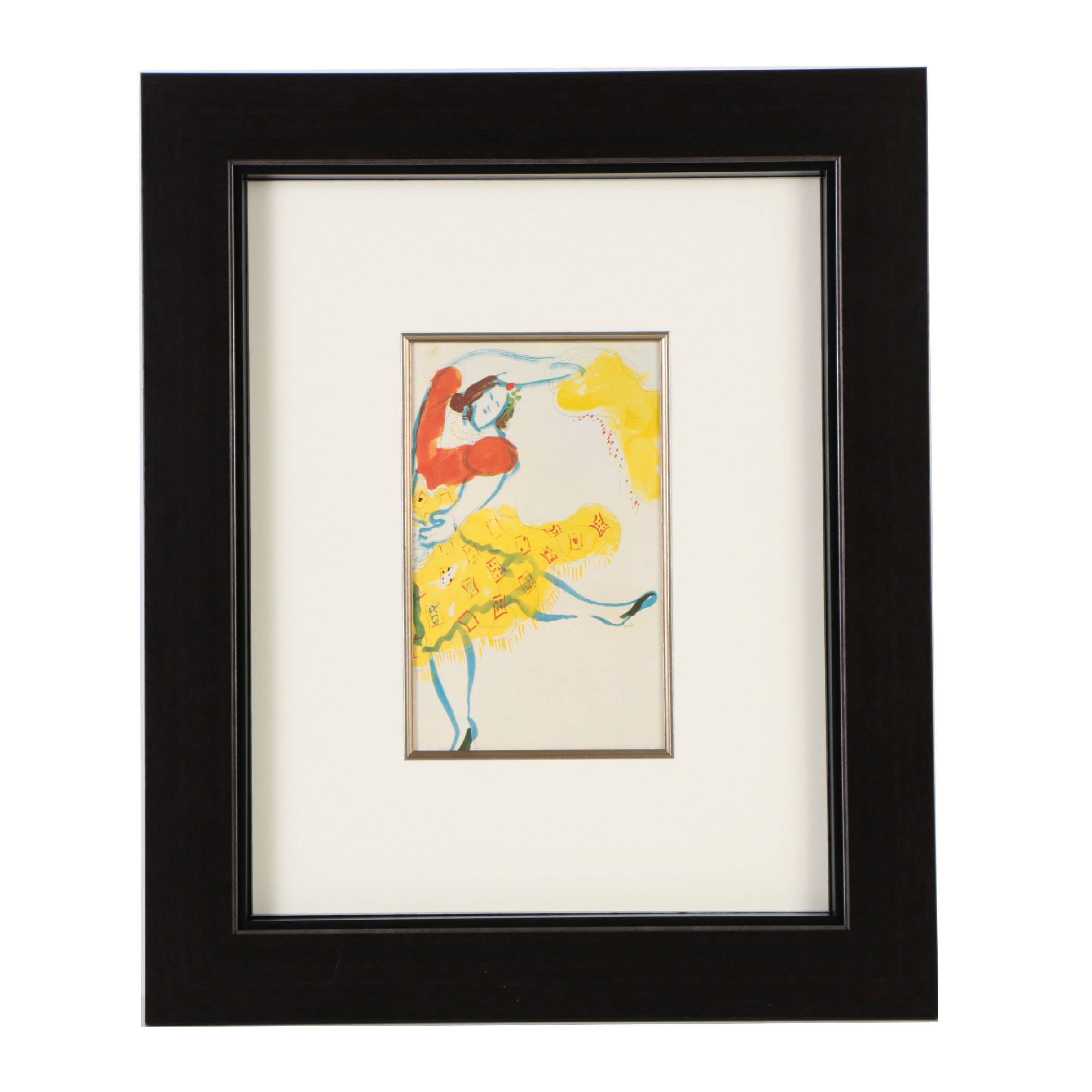 After Marc Chagall Offset Lithograph on Paper "Aleko: The Fortuneteller"