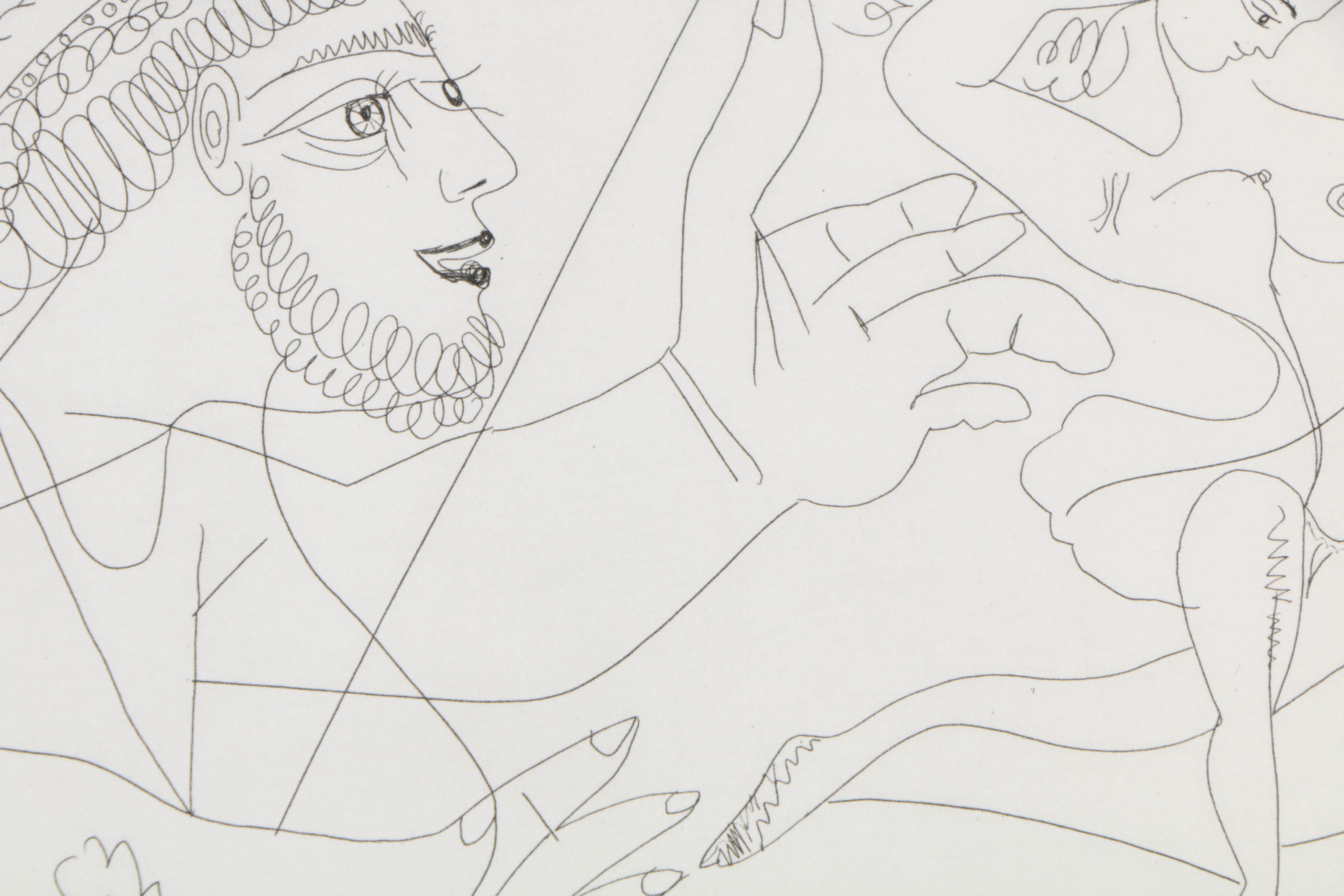 After Pablo Picasso Halftone Print on Paper