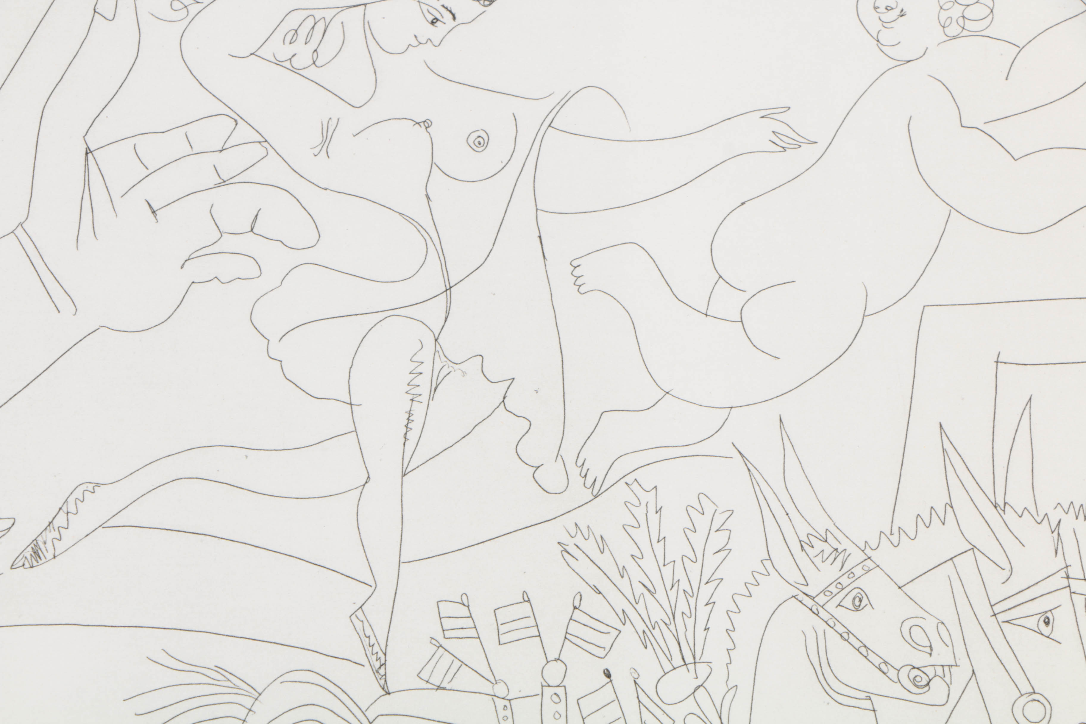 After Pablo Picasso Halftone Print on Paper