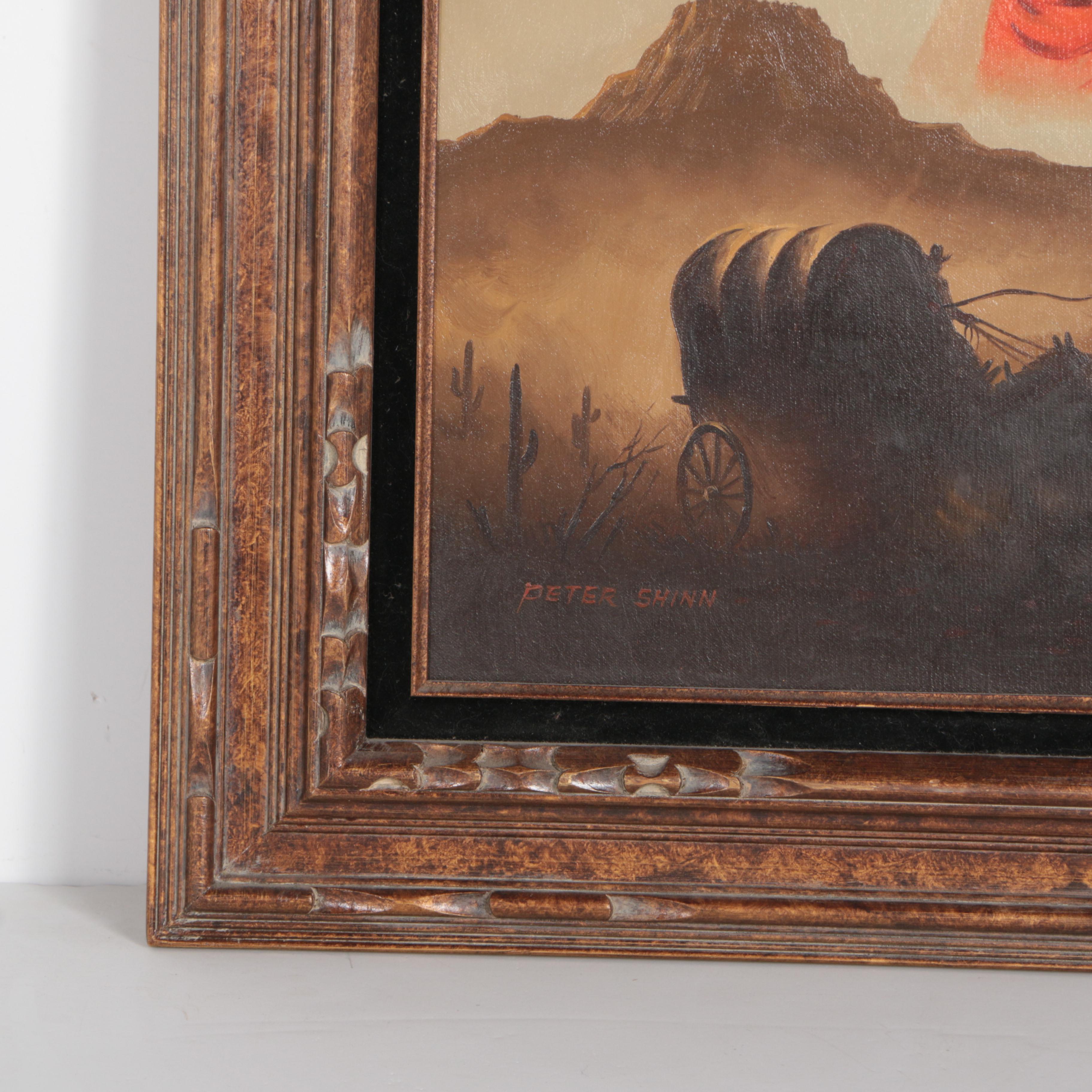 Peter Shinn Oil Painting on Canvas of John Wayne