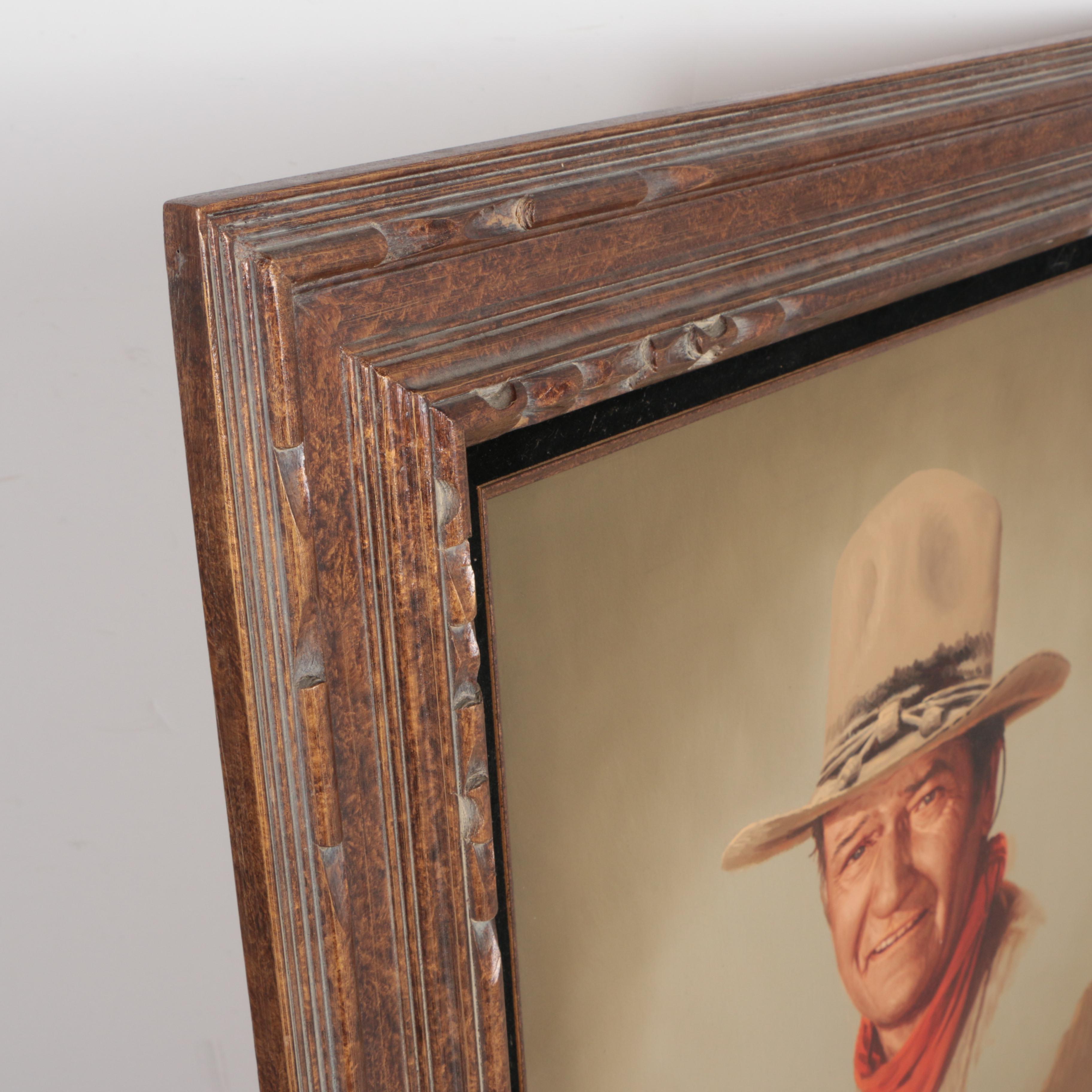 Peter Shinn Oil Painting on Canvas of John Wayne