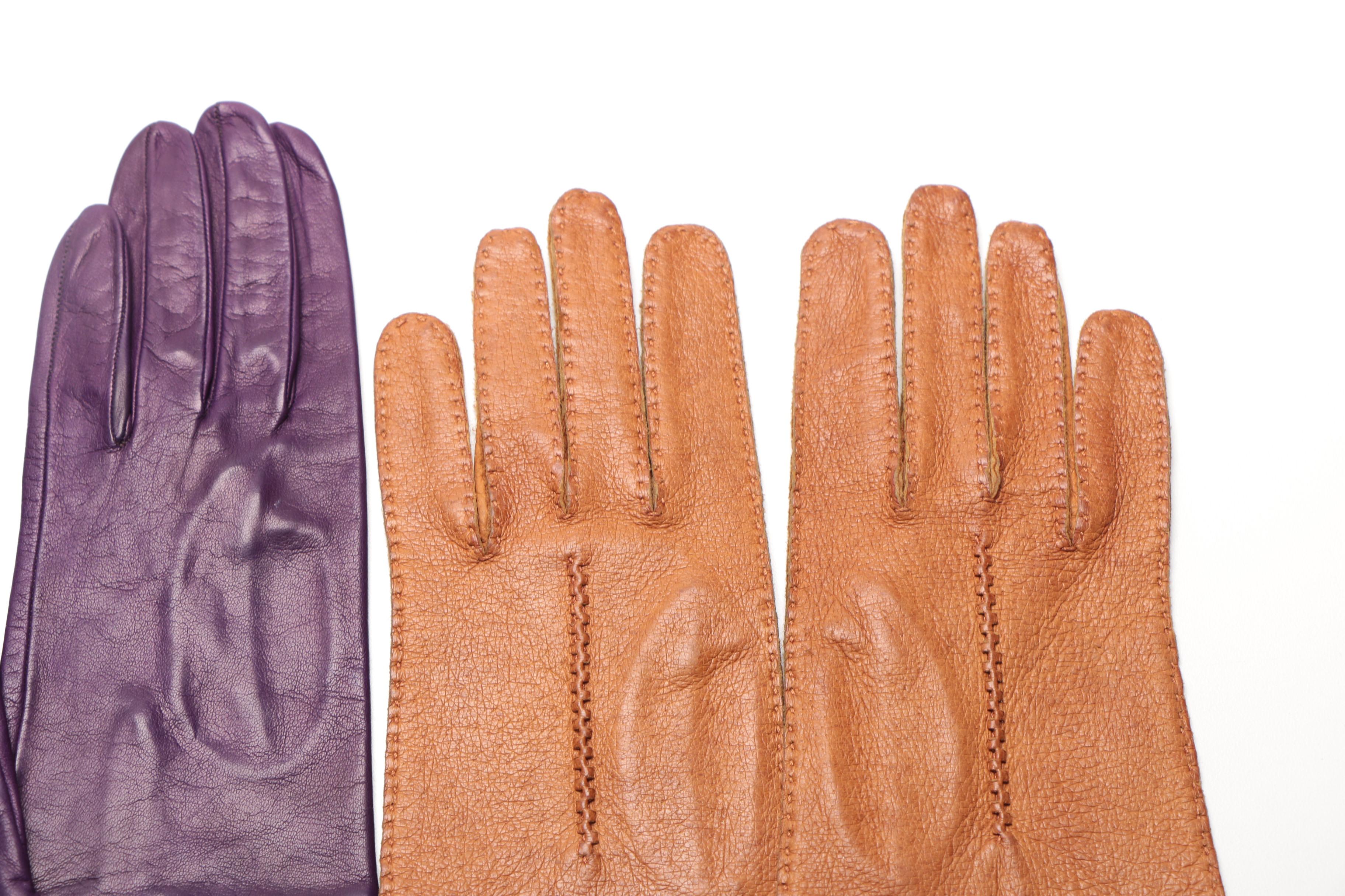 Leather Gloves Including Saks Fifth avenue