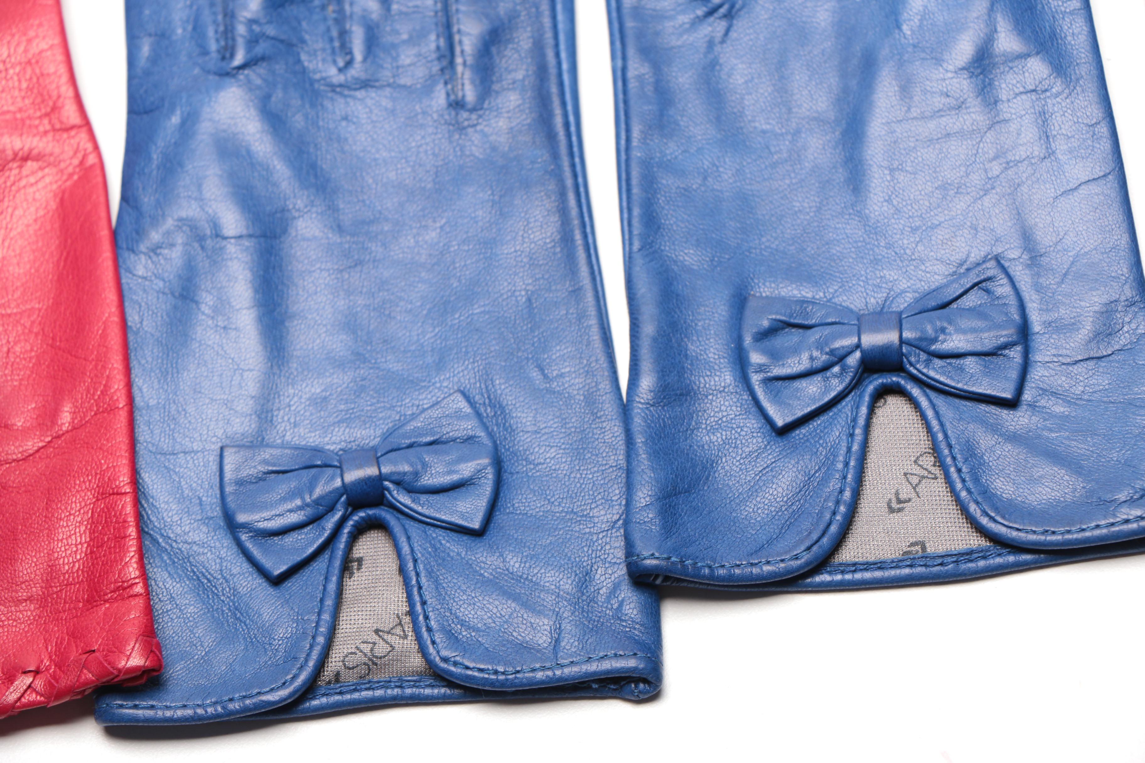 Leather Gloves Including Saks Fifth avenue