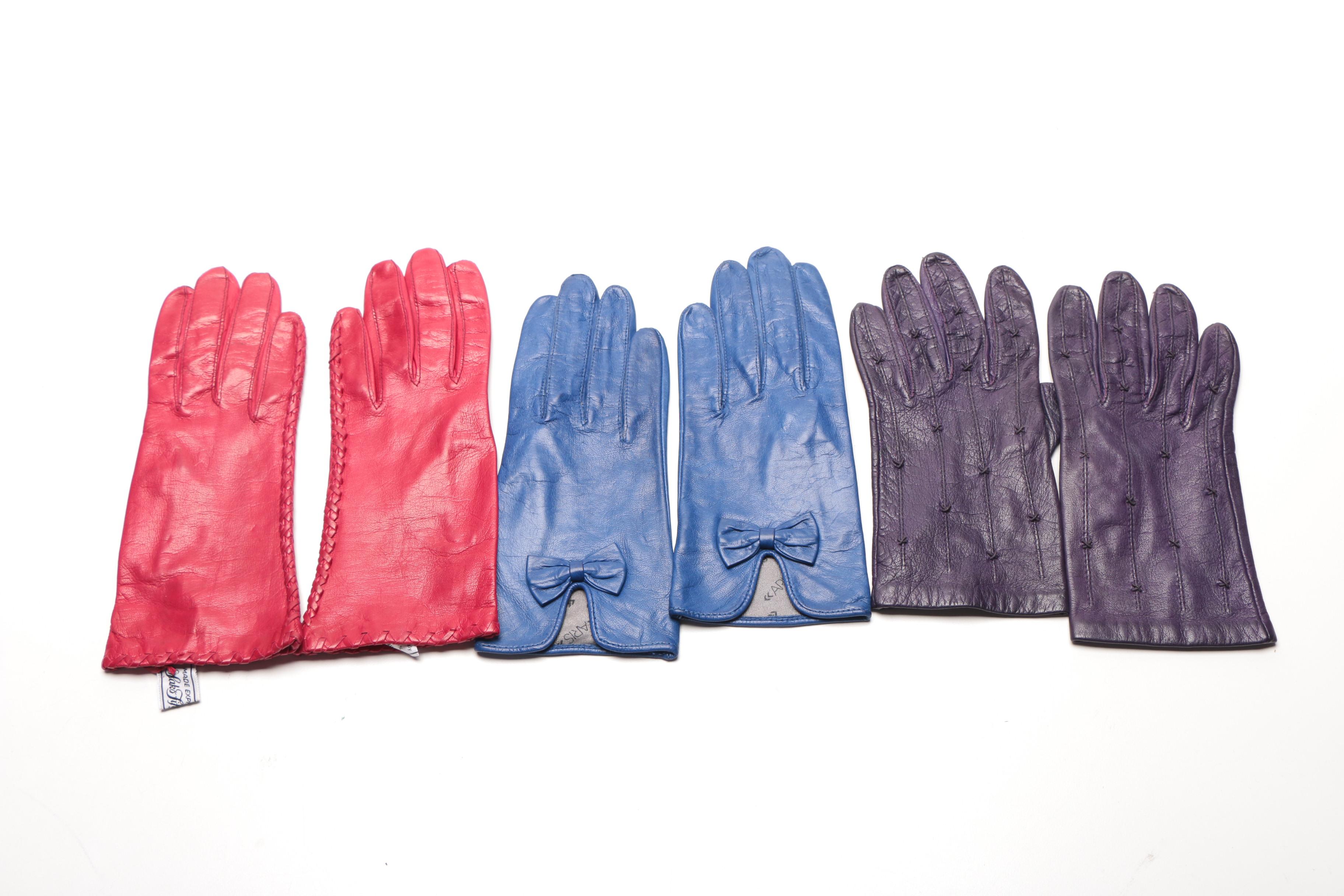 Leather Gloves Including Saks Fifth avenue