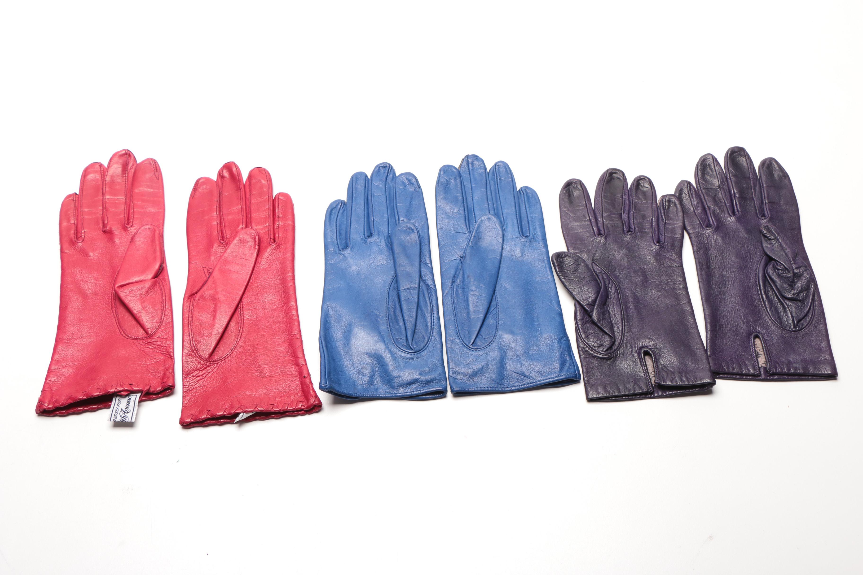 Leather Gloves Including Saks Fifth avenue
