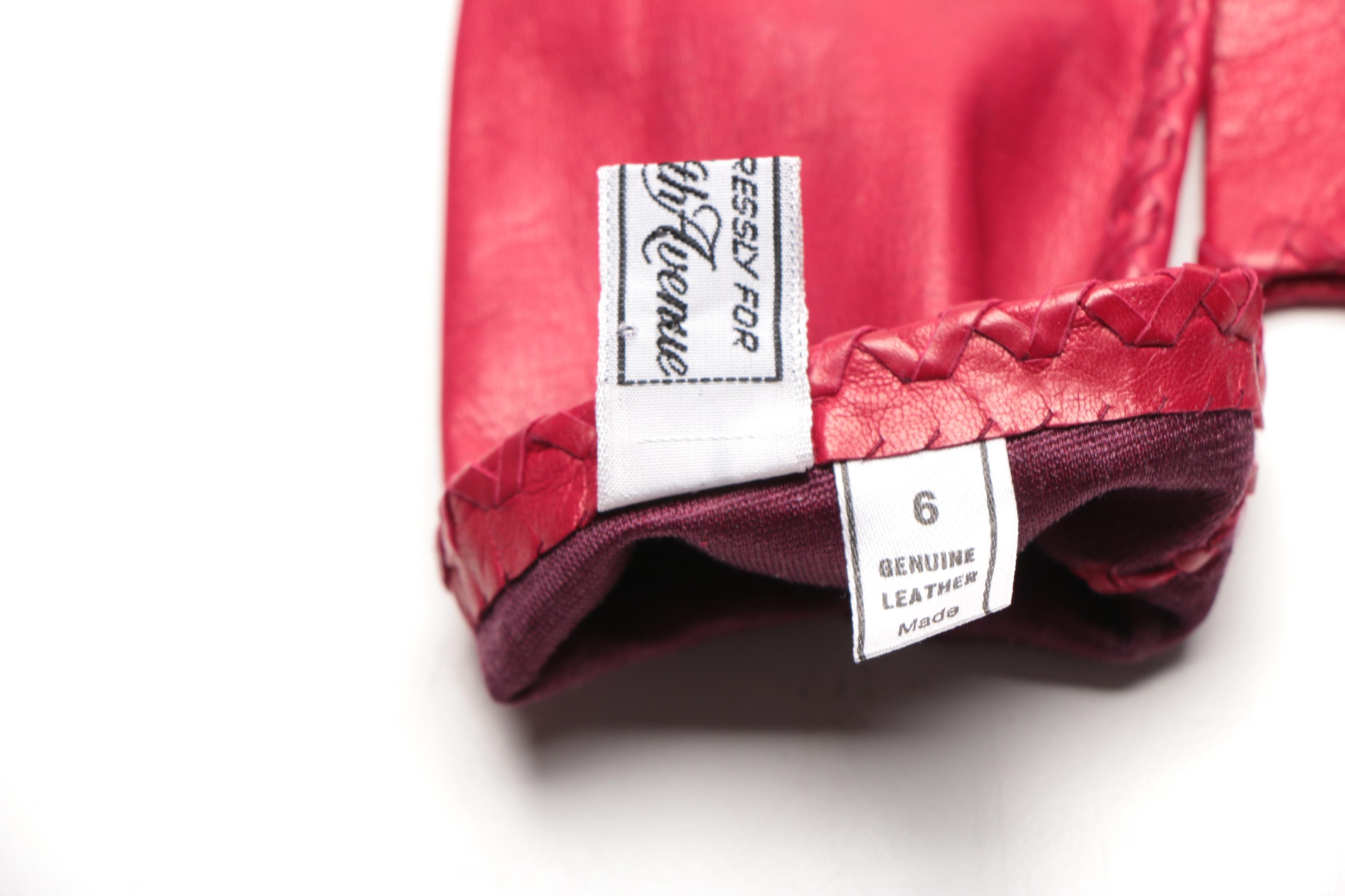 Leather Gloves Including Saks Fifth avenue