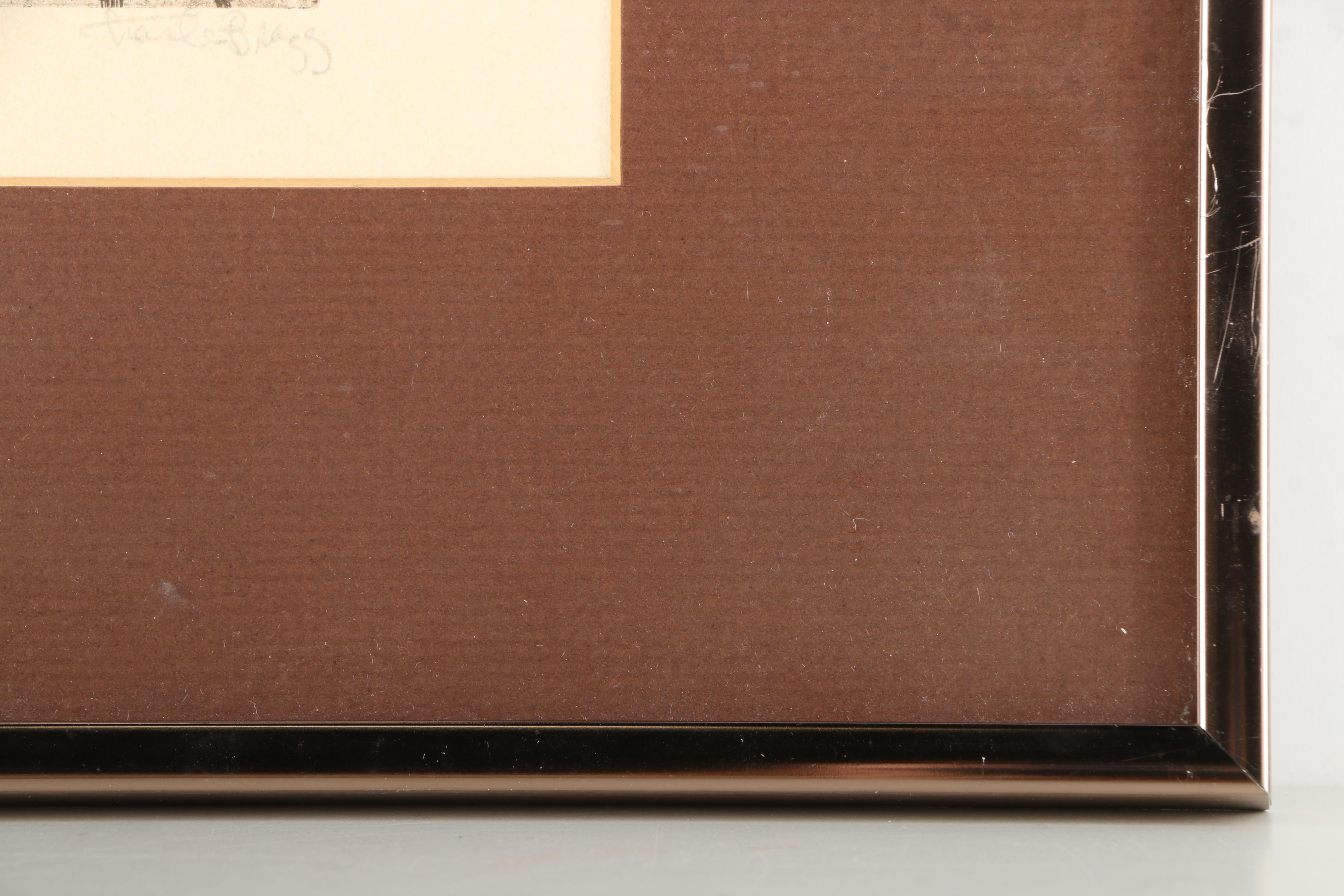 Charles Bragg Artist's Proof Etching "The Pornographer"