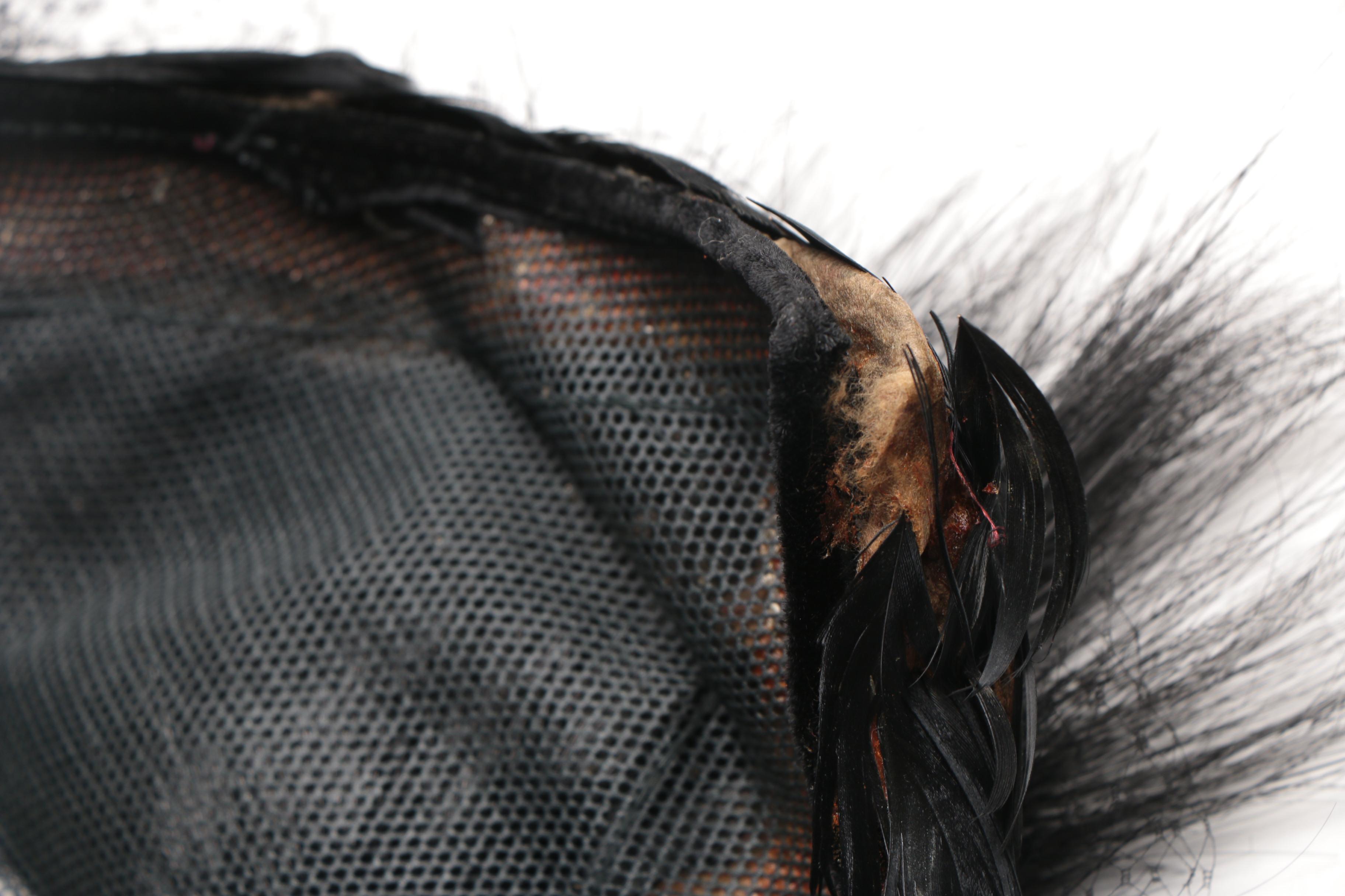 Black Feathered Women's Vintage Hats