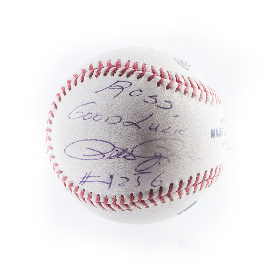 Pete Rose Autographed Baseball