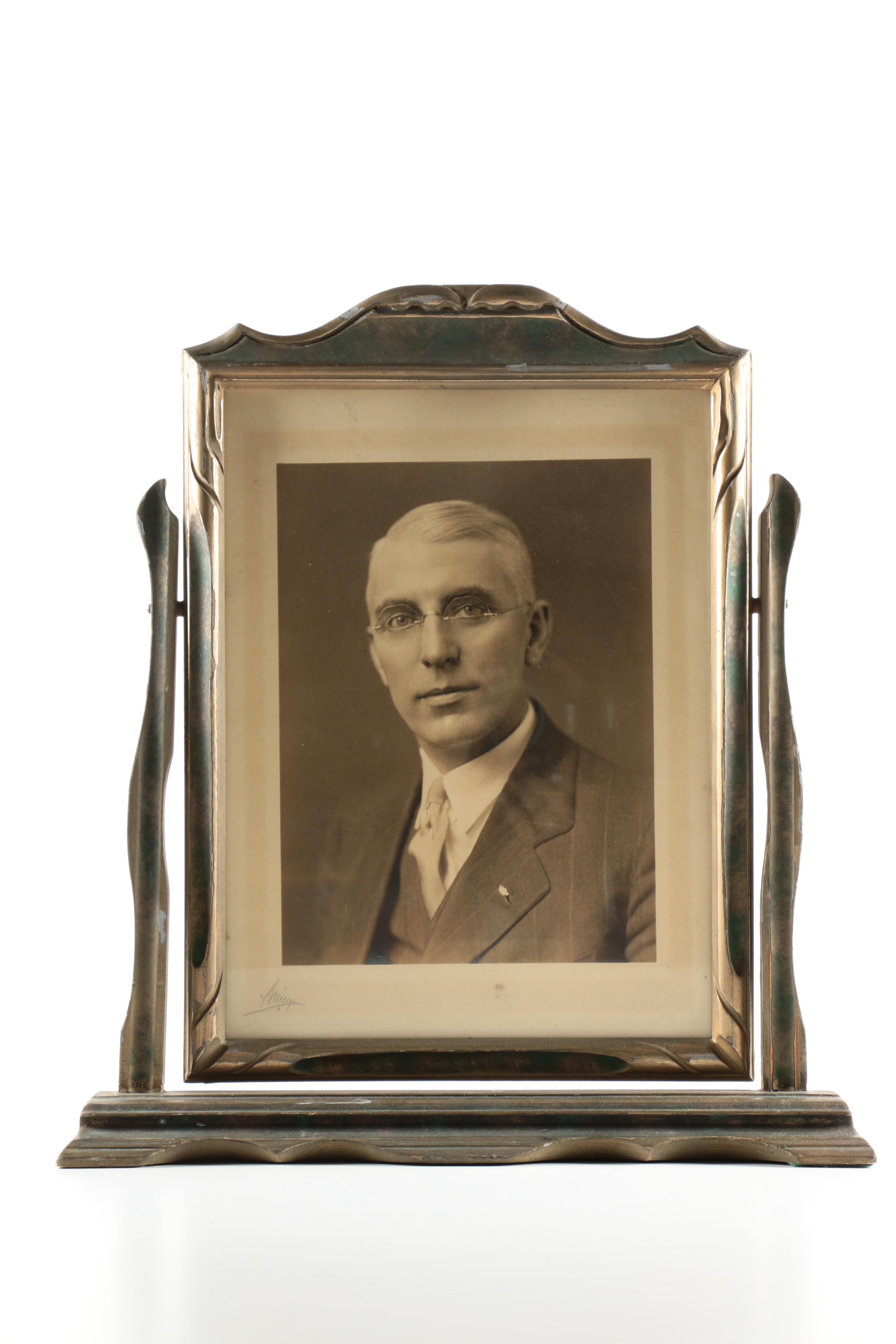 Black and White Photographic Portraits in Art Deco Swing Frames