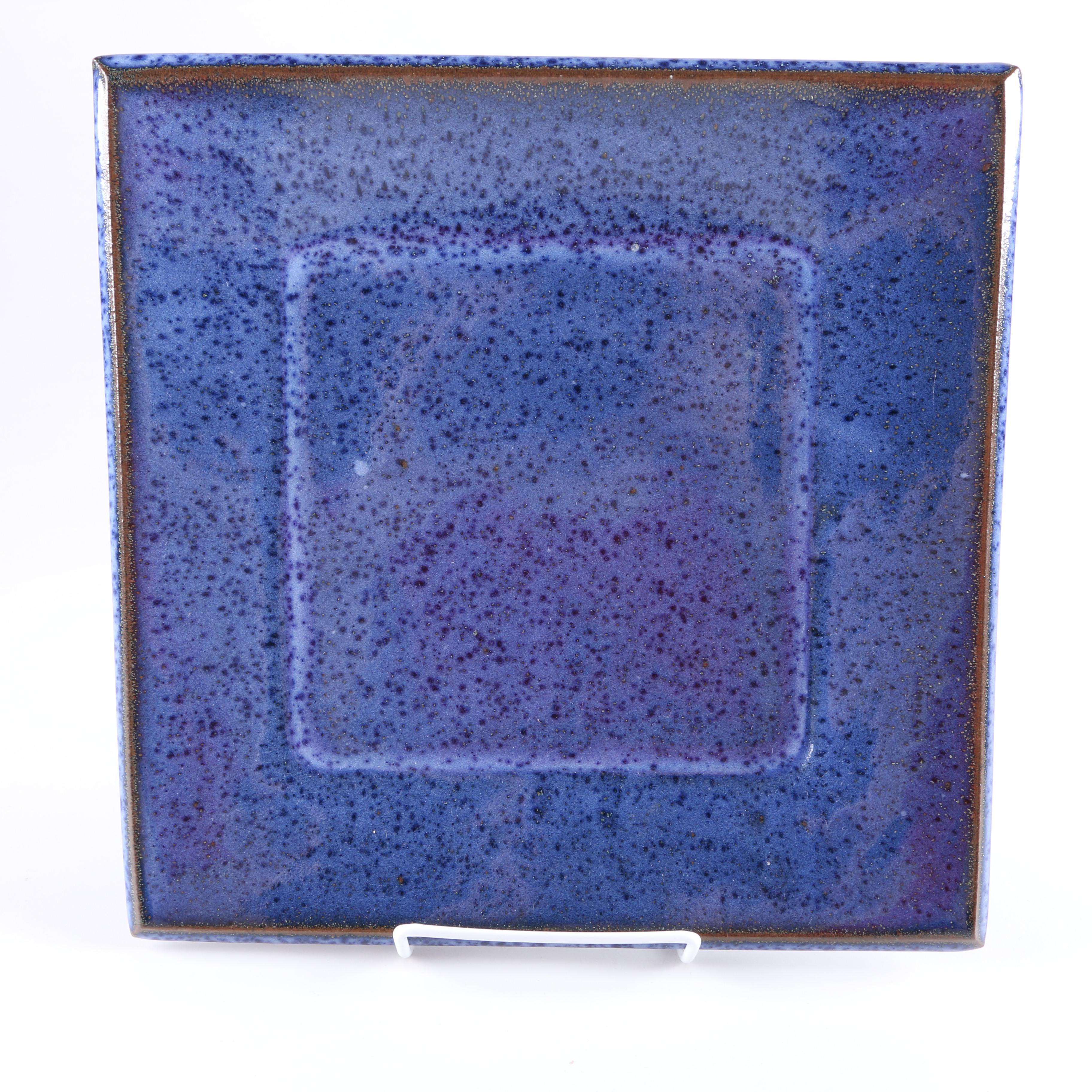 Hand-Decorated Ceramic Pitcher and Tray Set