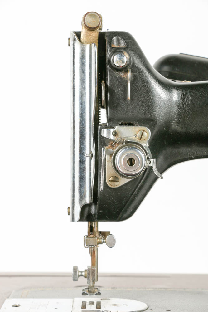 Pfaff 130 Sewing Machine on Combination Cabinet and Chair