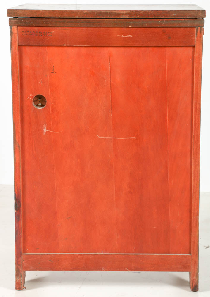 Pfaff 130 Sewing Machine on Combination Cabinet and Chair