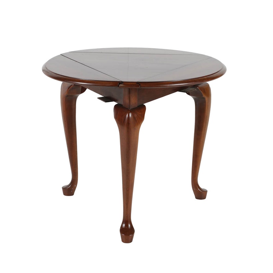 Queen Anne Style Drop Leaf Side Table