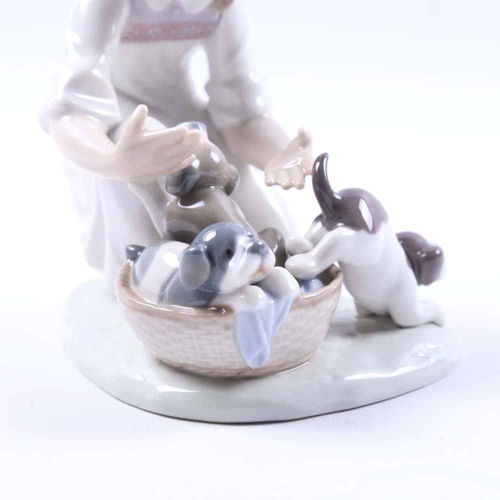 Lladro "Joy in a Basket" Figurine