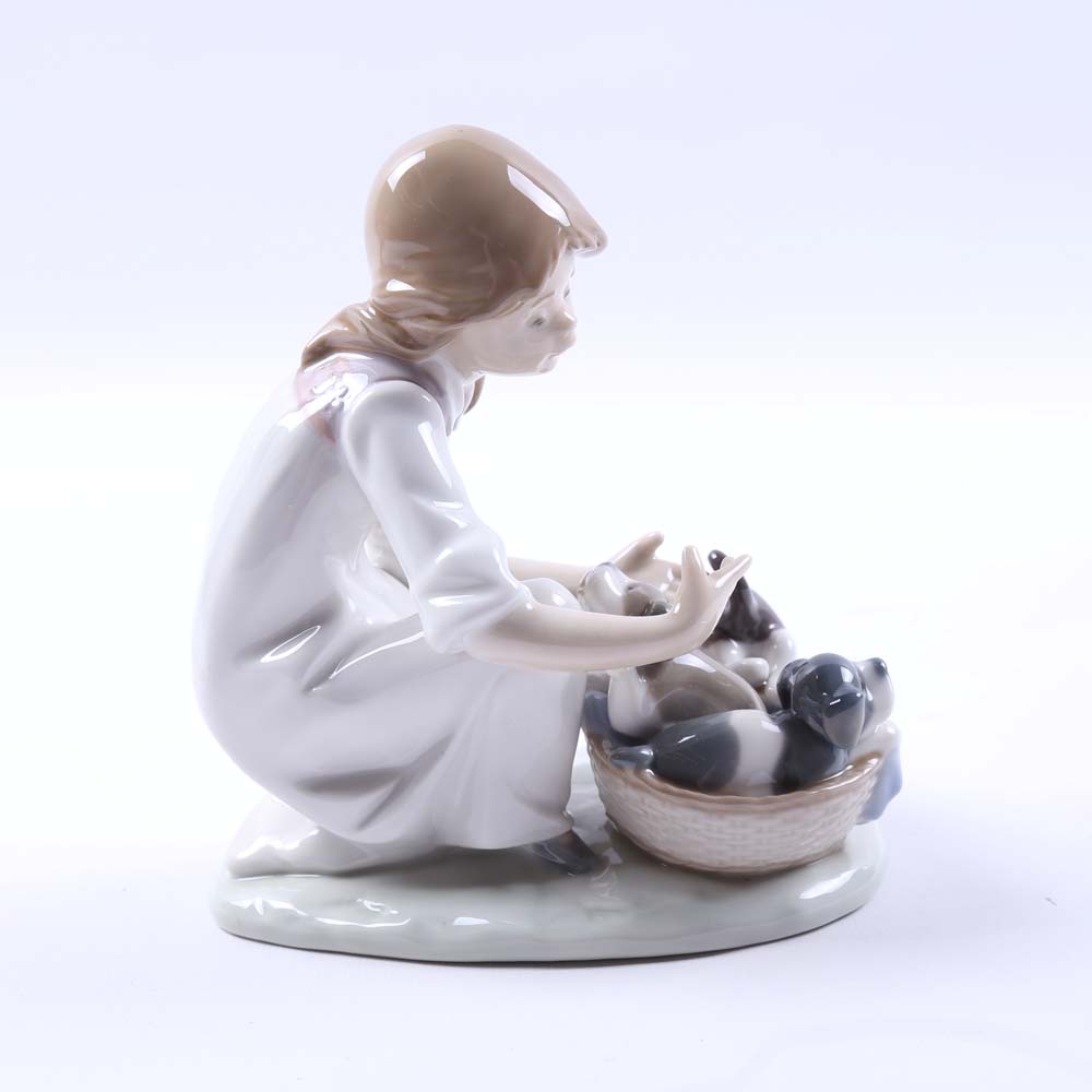 Lladro "Joy in a Basket" Figurine