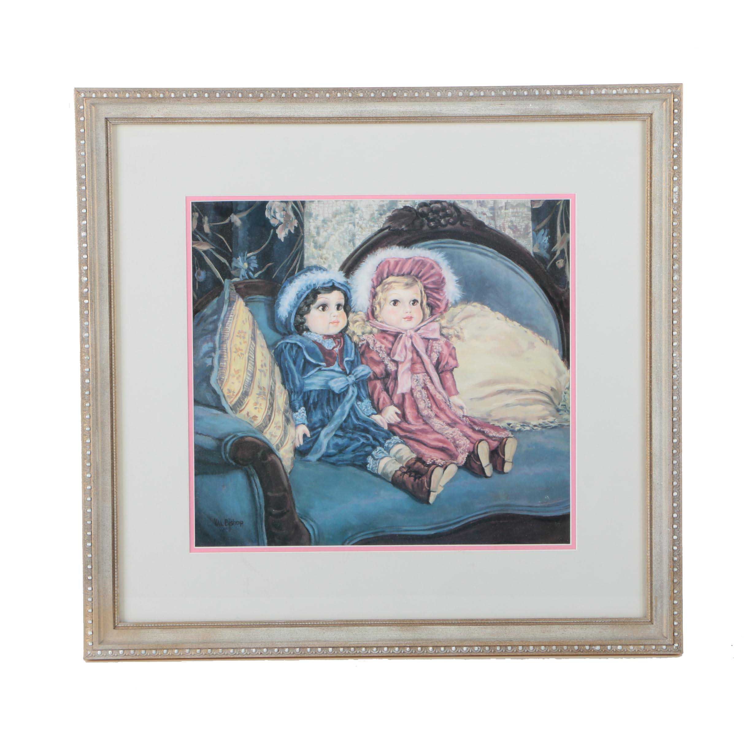Offset Lithograph After Val Bishop's "Sweethearts"