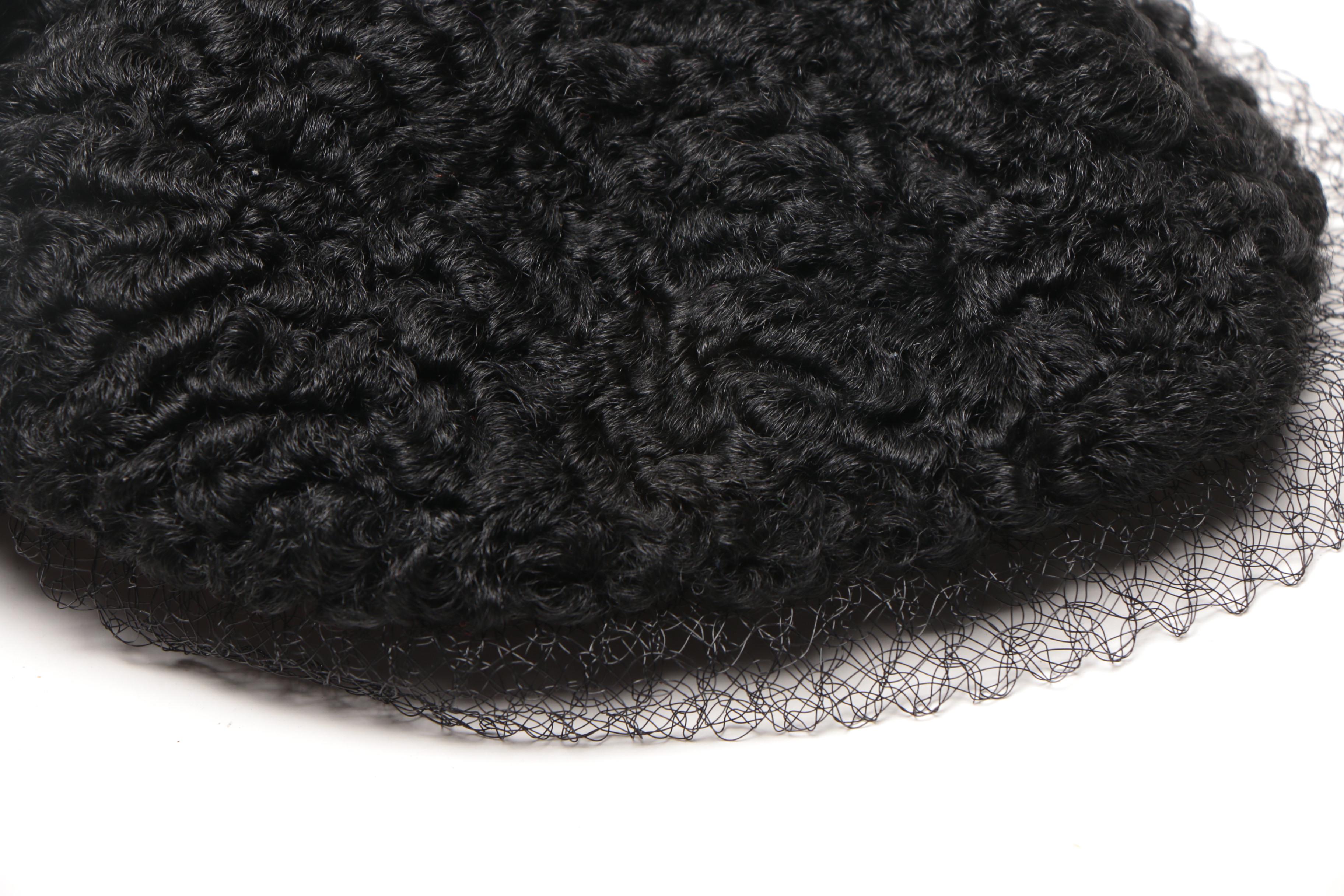 Women's Vintage Veiled Black Circlet and Half Hats