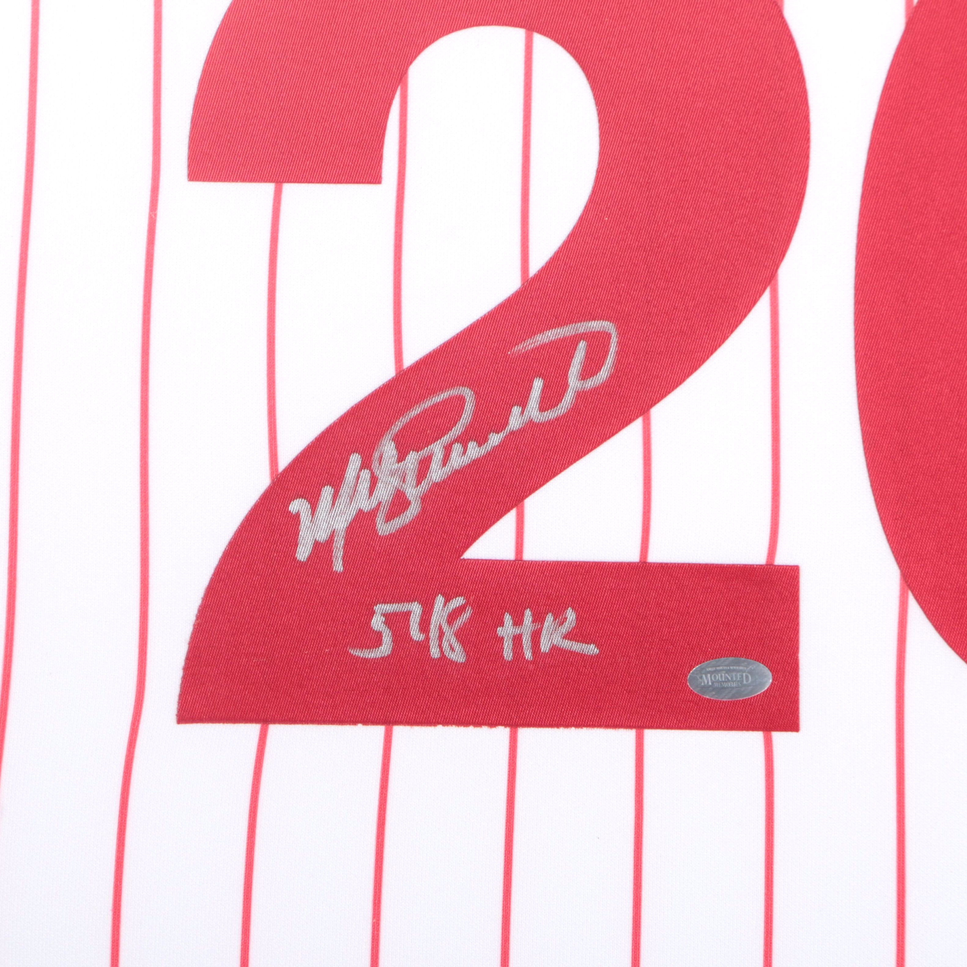 Framed Mike Schmidt Autographed Phillies Jersey