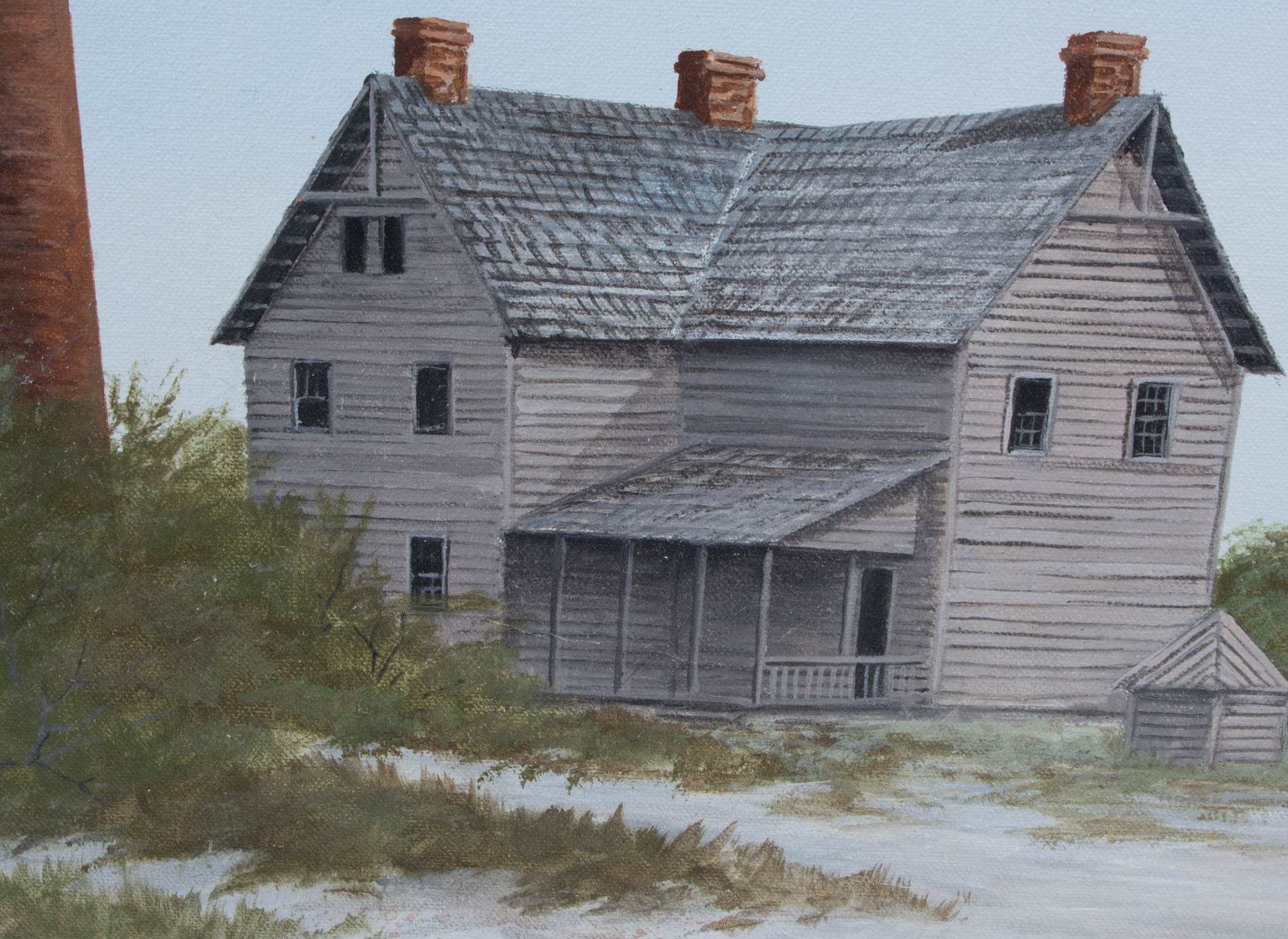 Phil Shivar Original Acrylic Painting "Currituck Lighthouse"