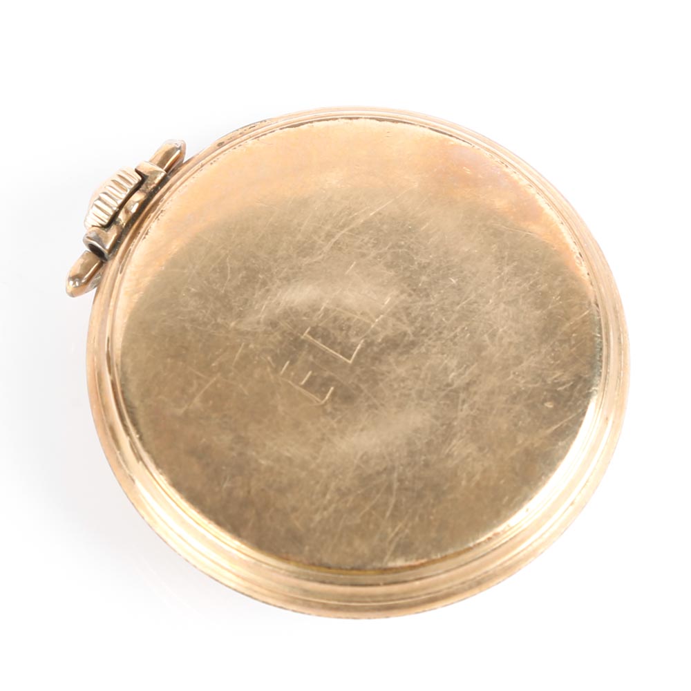 1892 Waltham 10K Yellow Gold Plated Pocket Watch