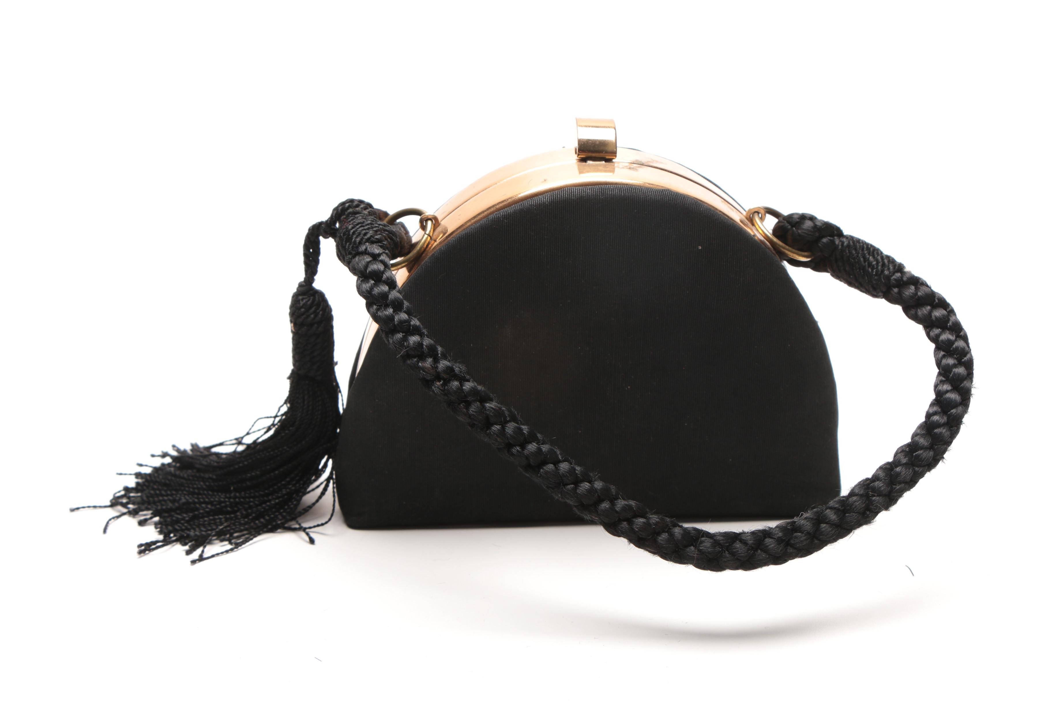Vintage Small Black Handbags and Coin Purse
