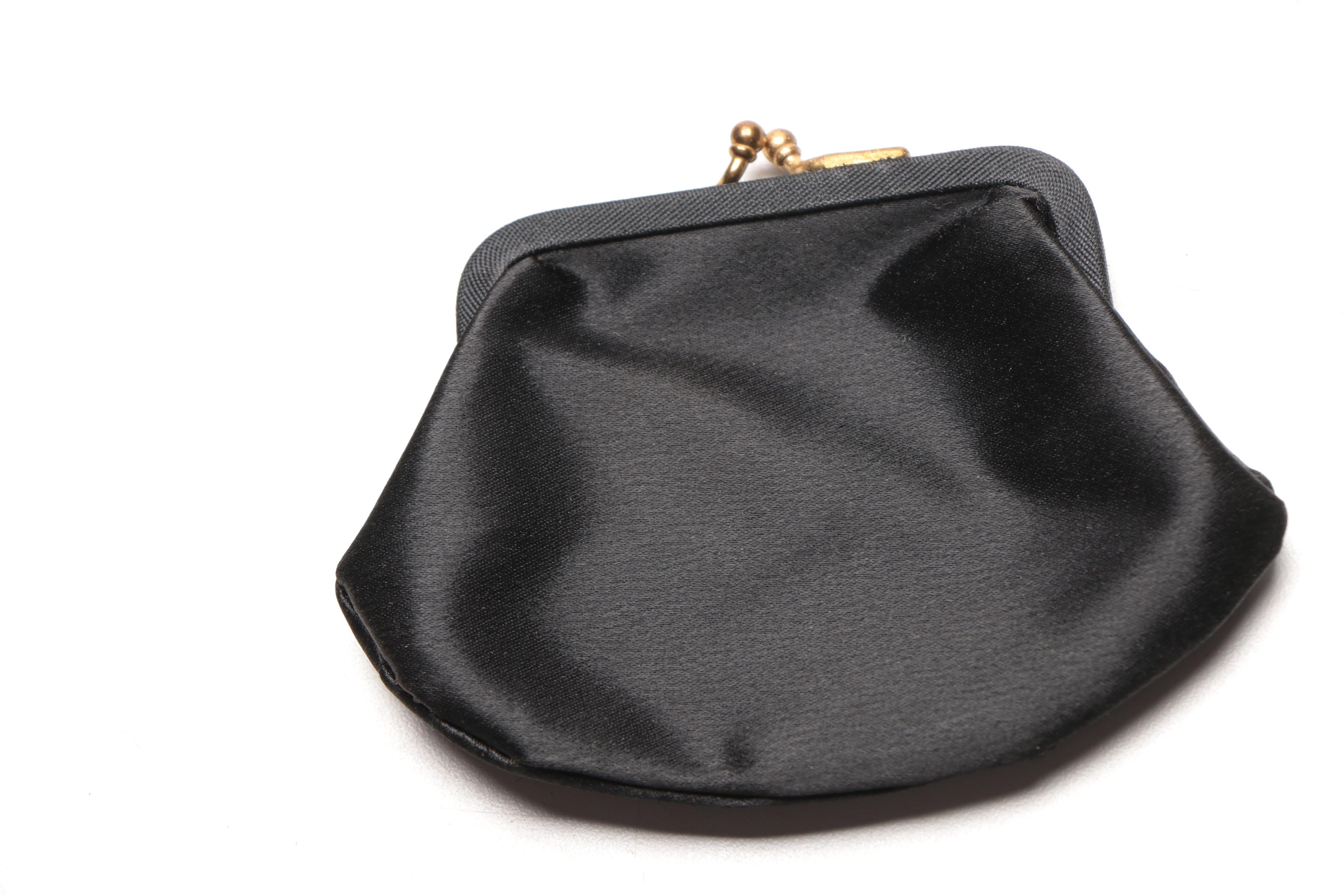 Vintage Small Black Handbags and Coin Purse