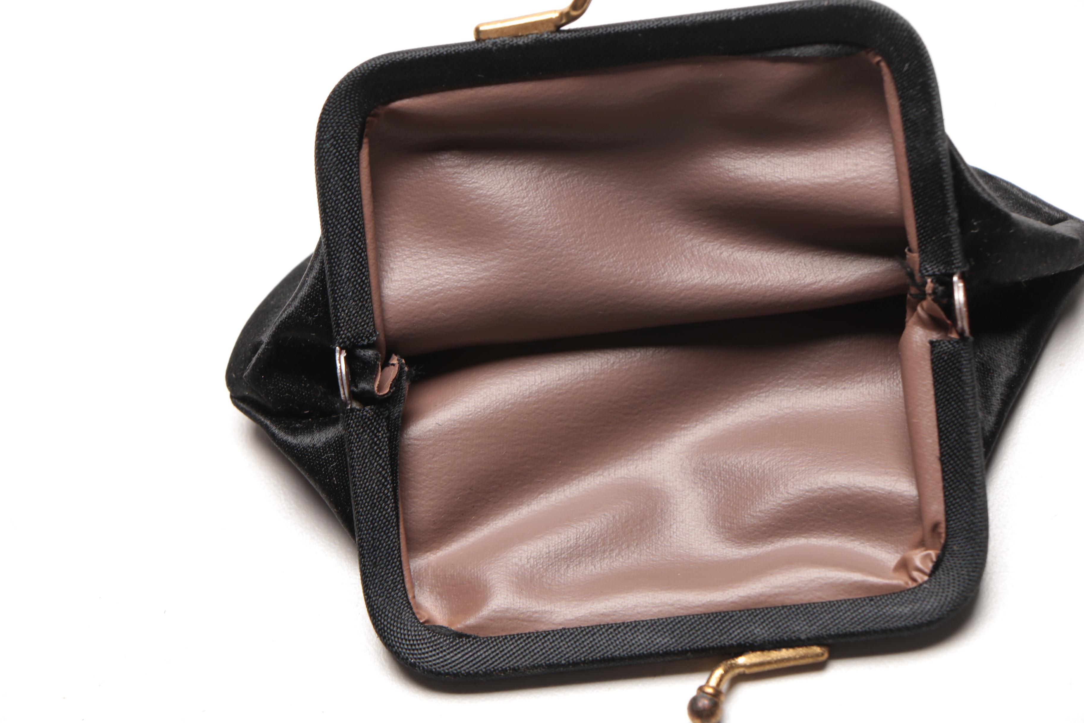 Vintage Small Black Handbags and Coin Purse